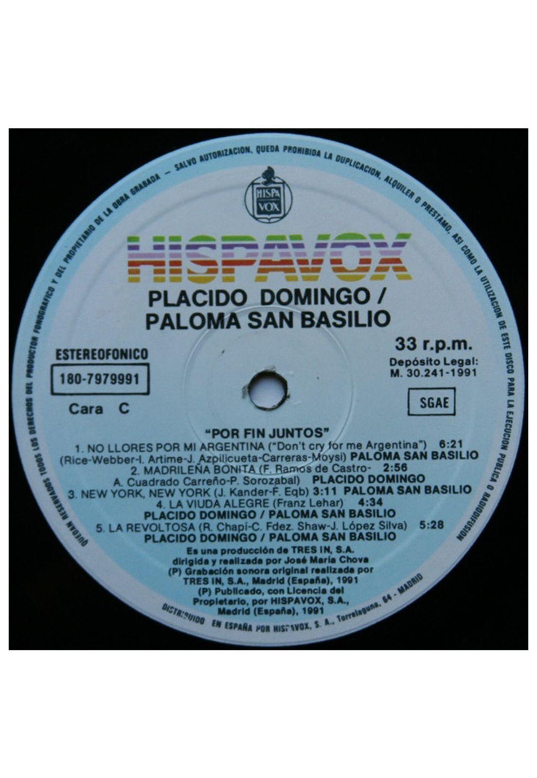 PALOMA SAN BASILIO y PLACIDO DOMINGO - POR FIN JUNTOS (2LP) | VINILO USADO-3