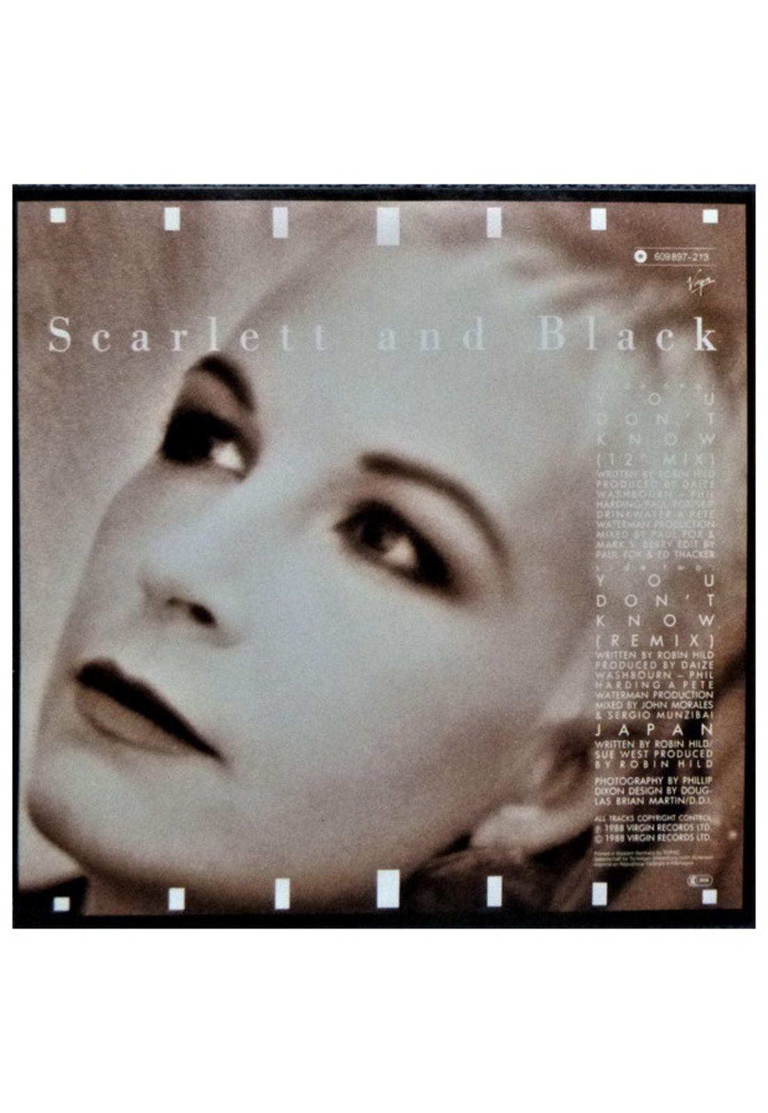 SCARLET AND BLACK - YOU DONT KNOW | 12" MAXI SINGLE VINILO USADO-1