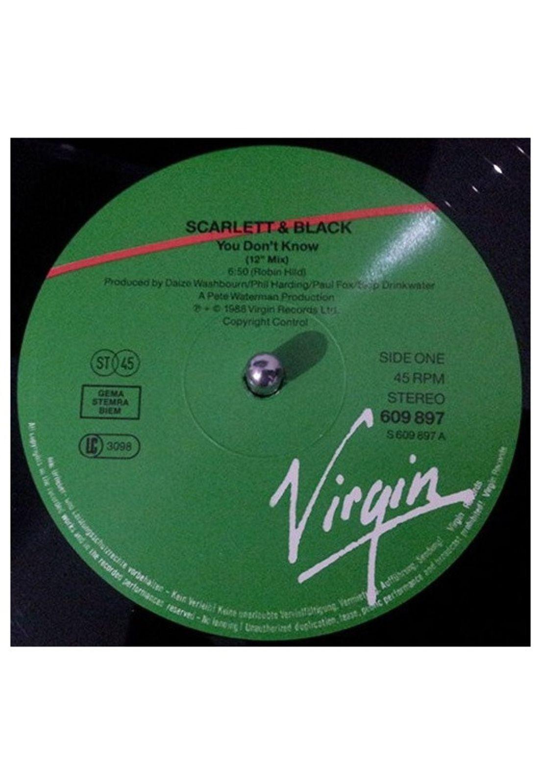 SCARLET AND BLACK - YOU DONT KNOW | 12" MAXI SINGLE VINILO USADO-2