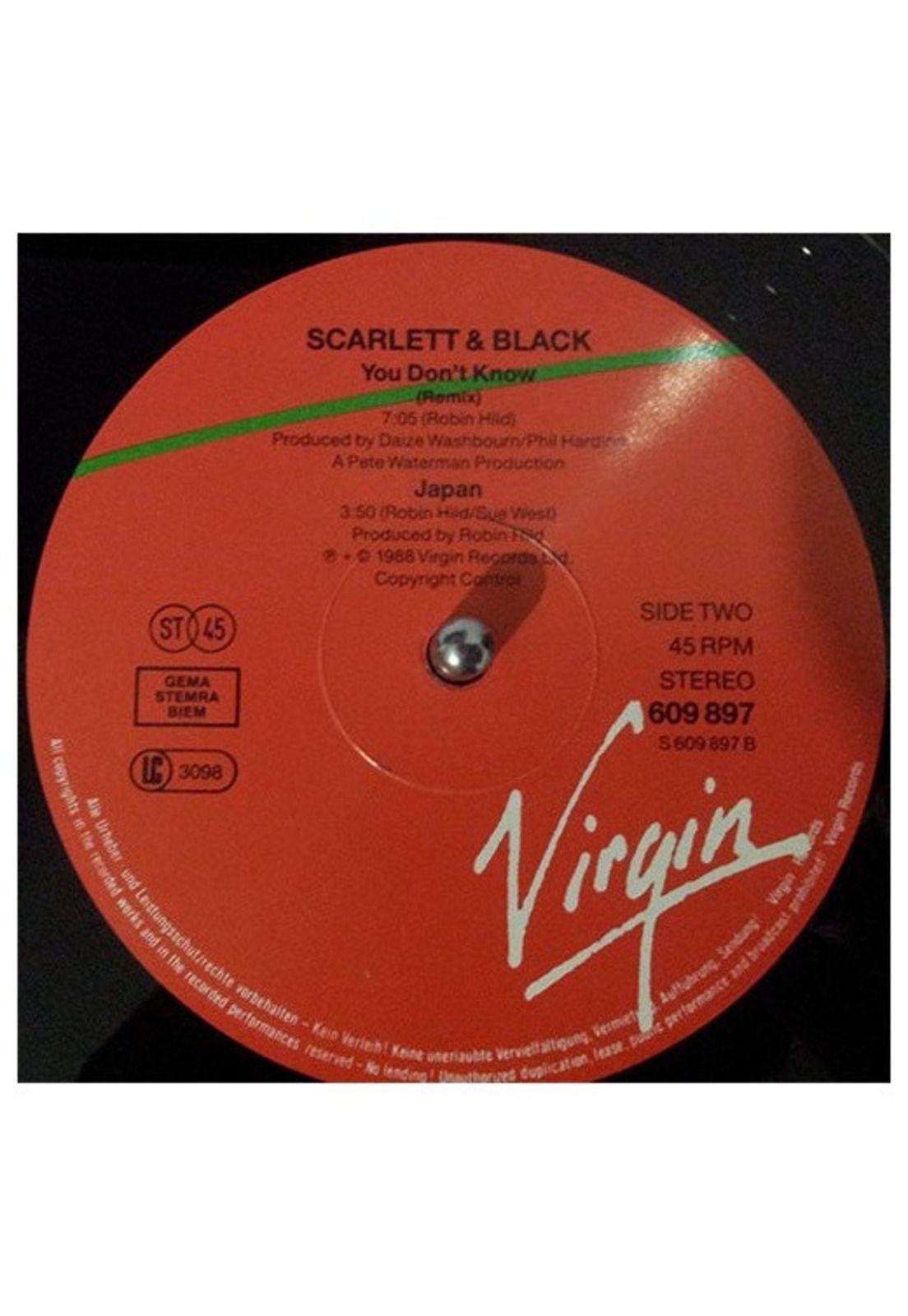 SCARLET AND BLACK - YOU DONT KNOW | 12" MAXI SINGLE VINILO USADO-3
