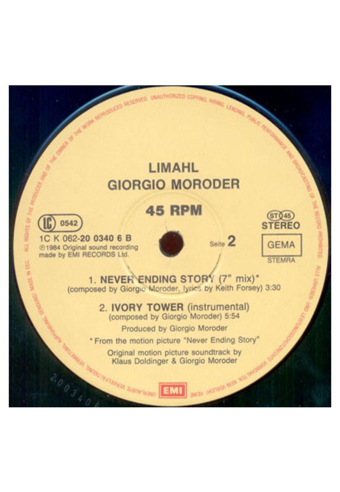 LIMAHL - THE NEVER ENDING STORY | 12" MAXI SINGLE USADO-3