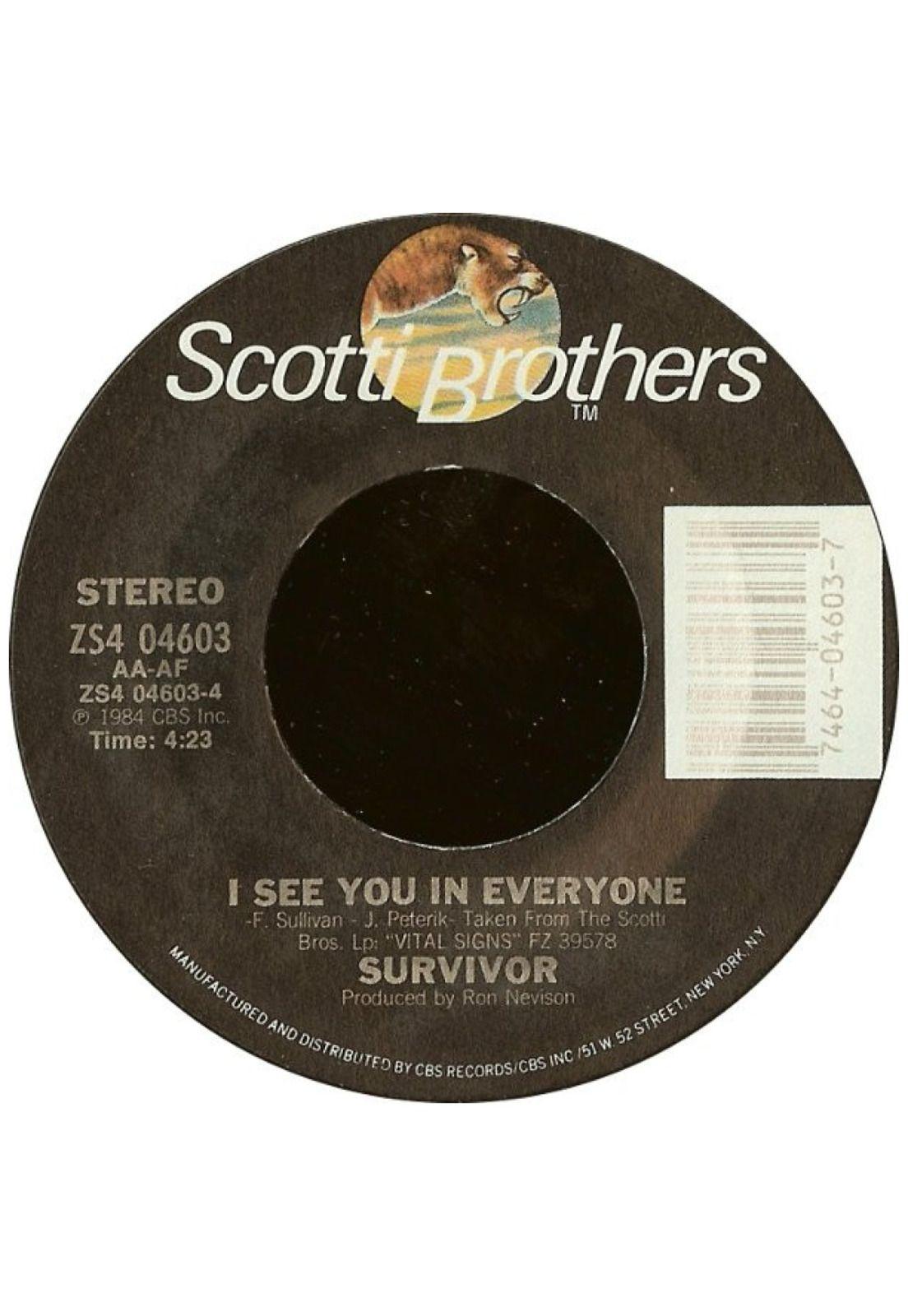 SURVIVOR - I CAN'T HOLD BACK | 7" SINGLE USADO-3