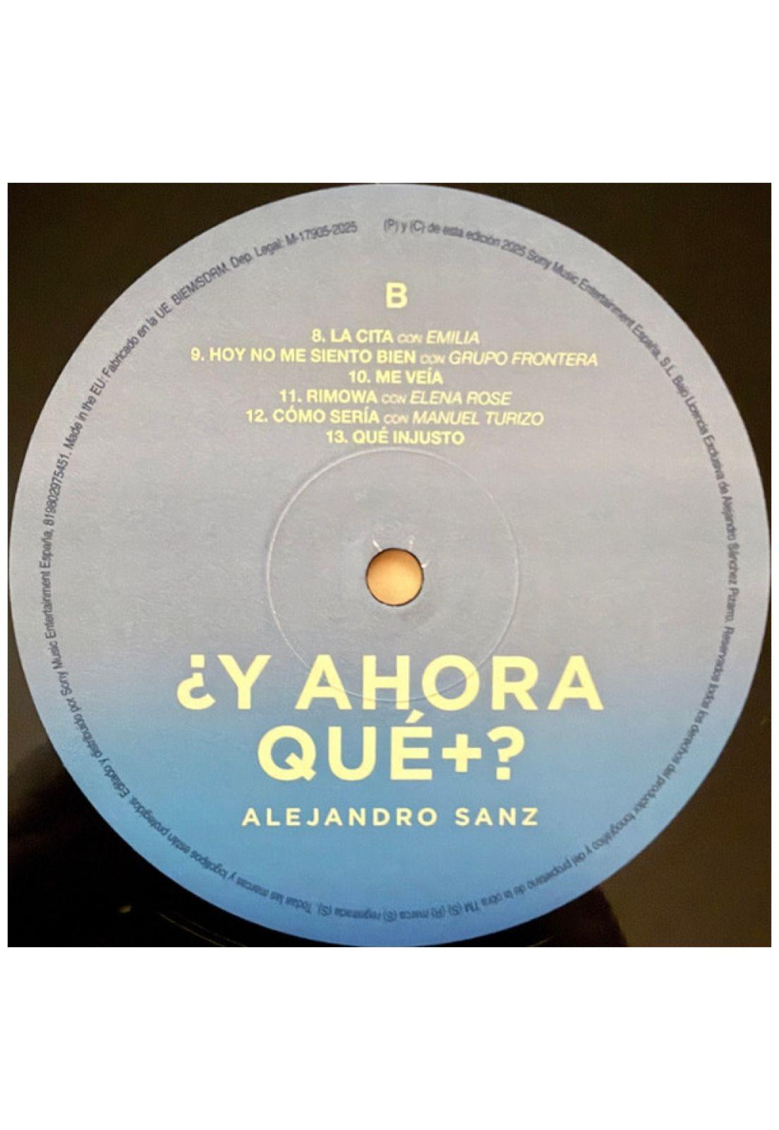 ALEJANDRO SANZ - Y AHORA QUE MAS | VINILO-3