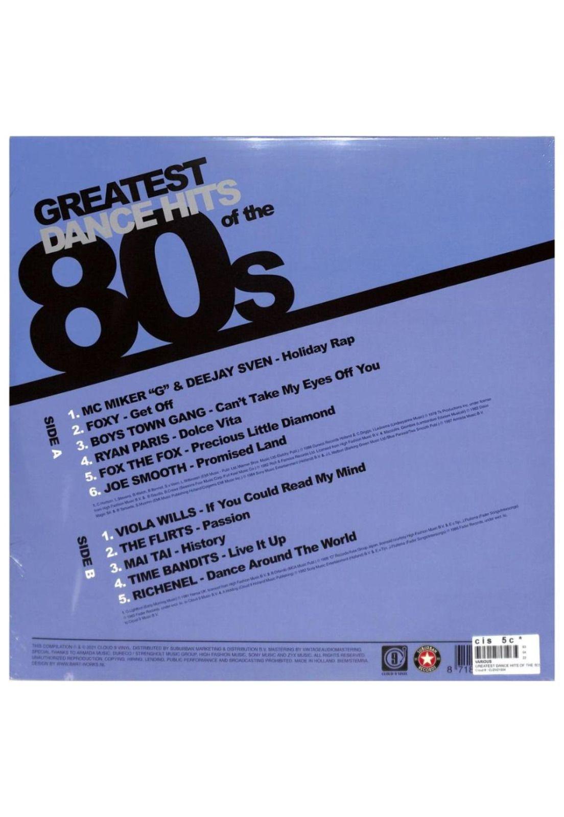 GREATEST DANCE HITS OF THE 80"S - VARIOUS (BLUE VINYL) | VINILO-1