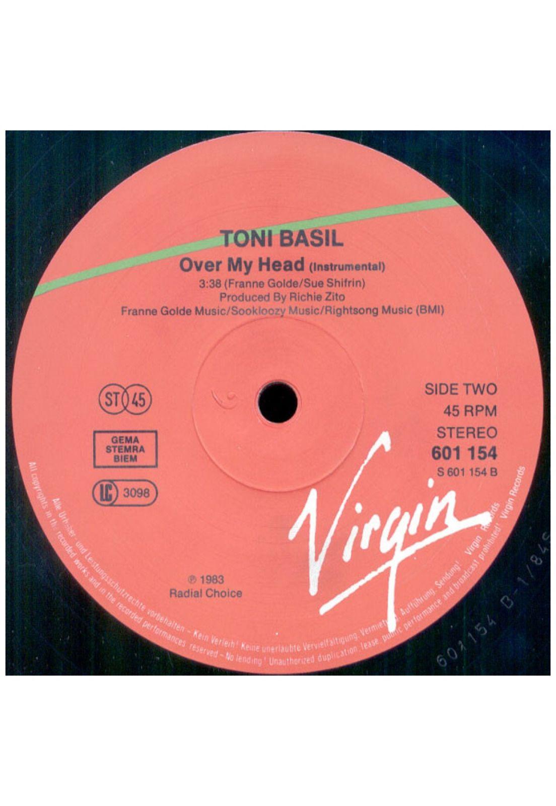 TONI BASIL - OVER MY HEAD | 12" MAXI SINGLE VINILO USADO-3