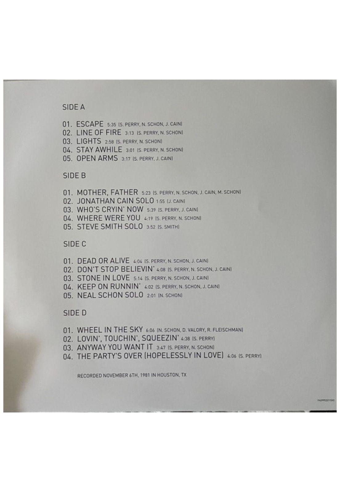 JOURNEY - LIVE IN HOUSTON 1981: ESCAPE TOUR (2LP) | VINILO-6