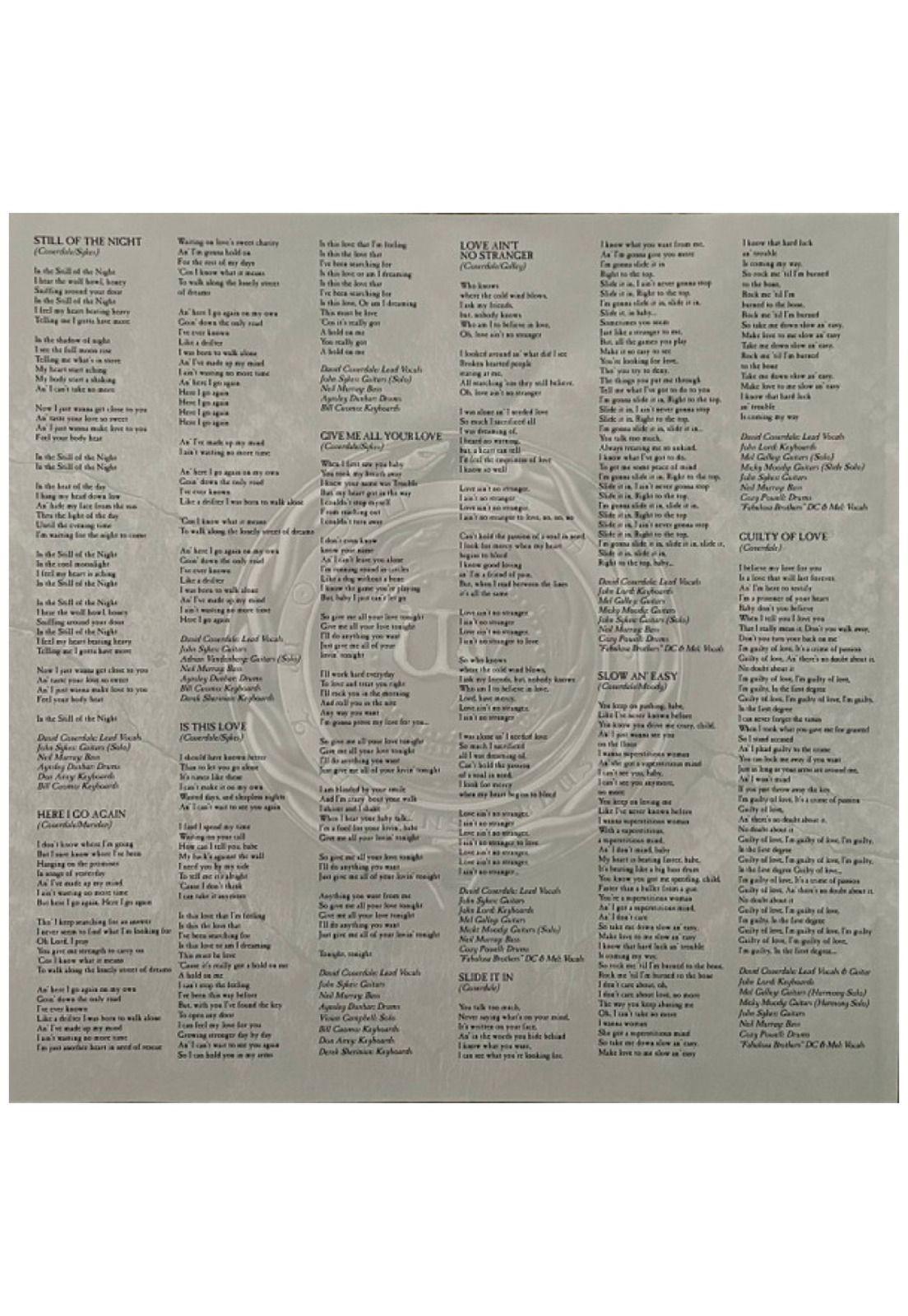 WHITESNAKE - GREATEST HITS (RED VINYL) (2LP) | VINILO-5