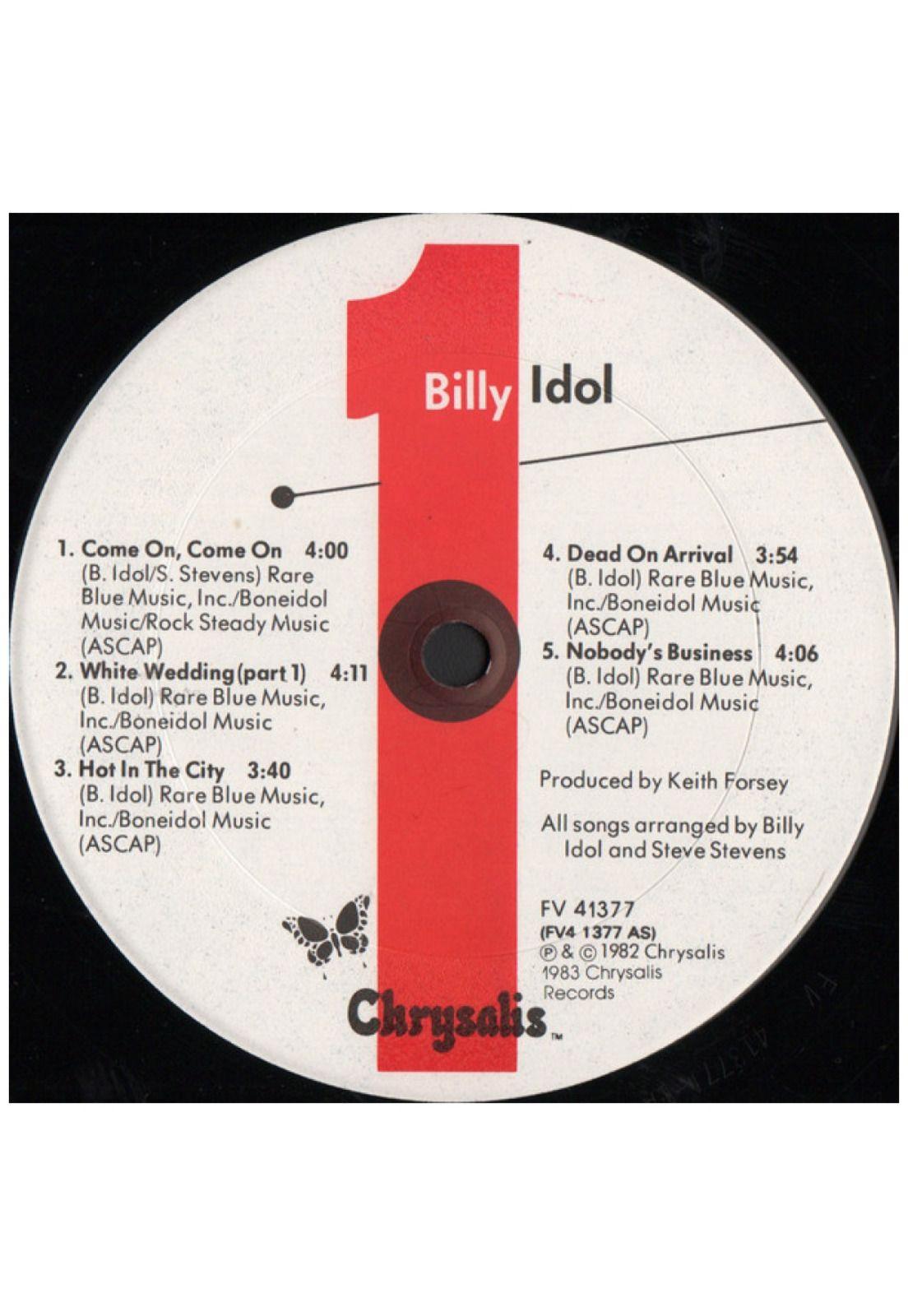BILLY IDOL - BILLY IDOL | VINILO USADO-2