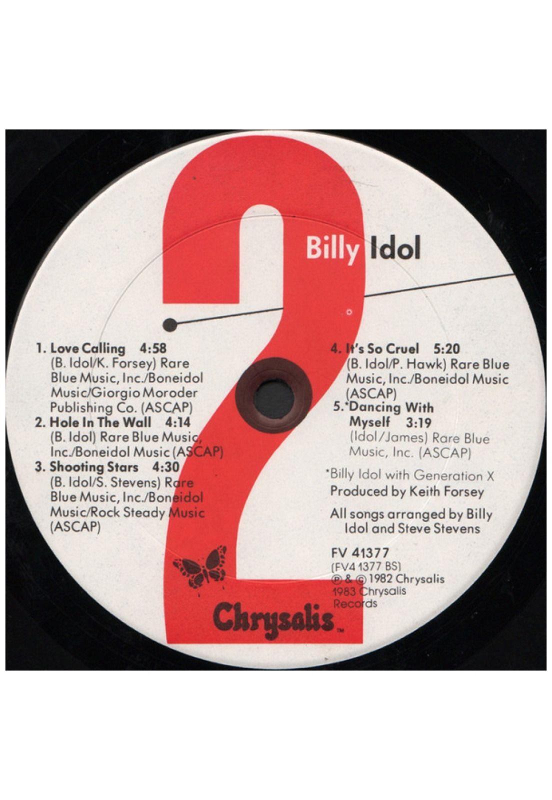 BILLY IDOL - BILLY IDOL | VINILO USADO-3