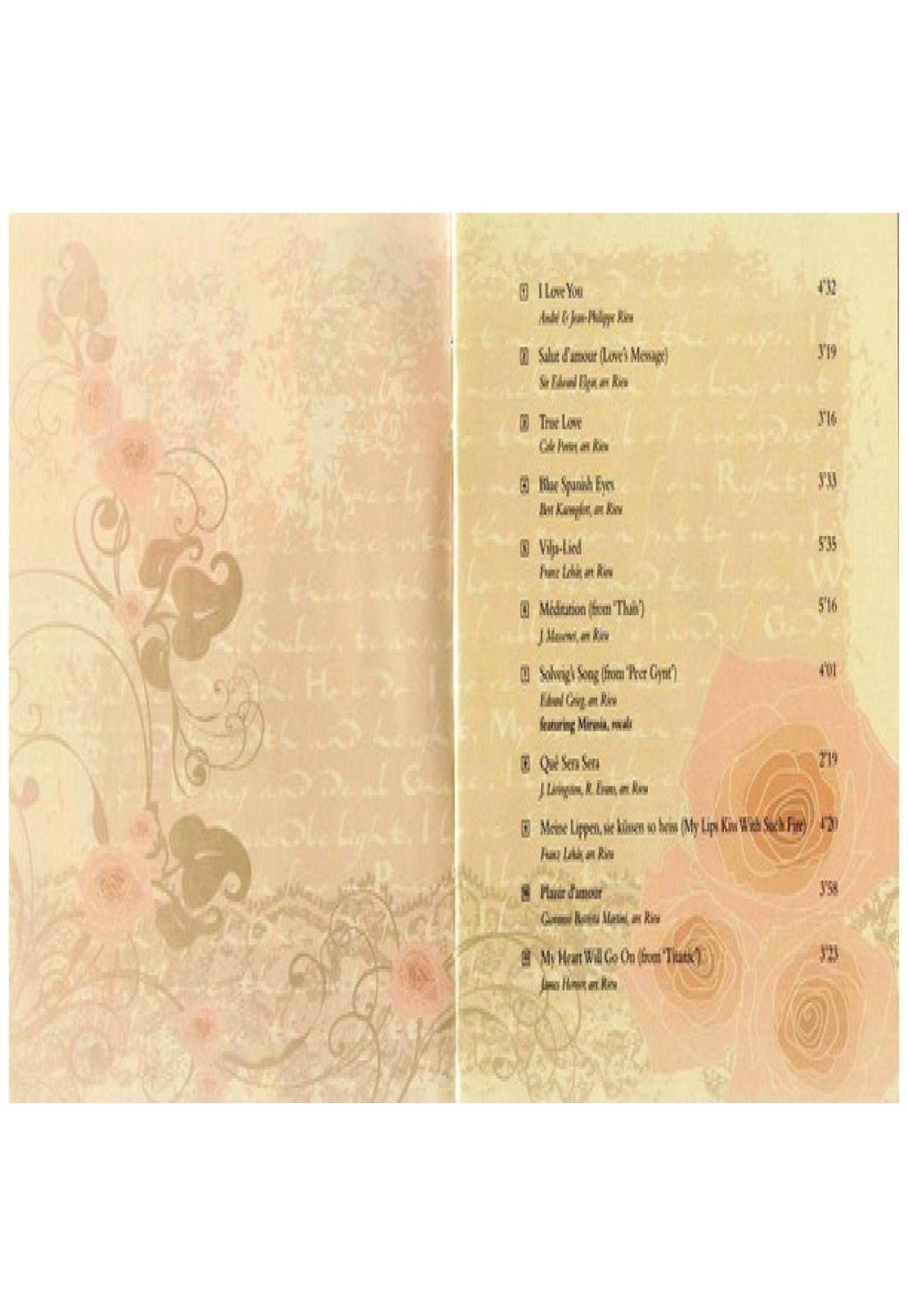 ANDRE RIEU & HIS JOHANN STRAUSS ORCHESTRA - LOVE LETTERS | CD-2