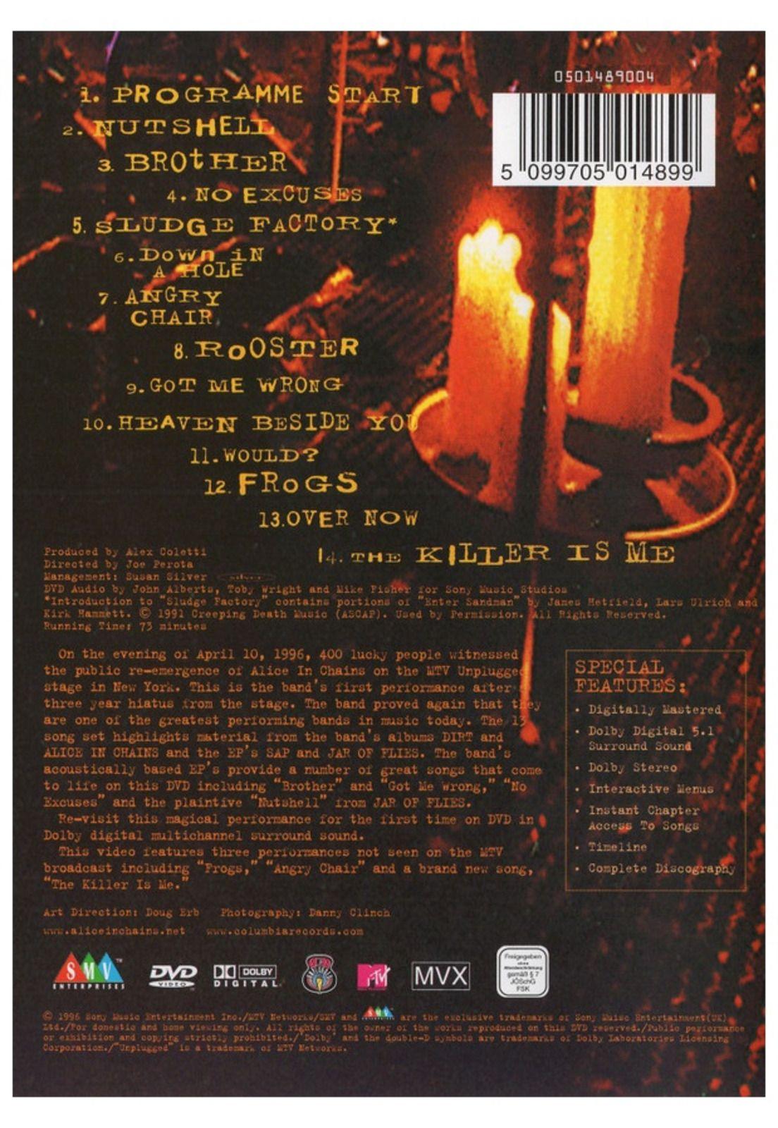 ALICE IN CHAINS - MTV UNPLUGGED (UK VERSION) | DVD-1