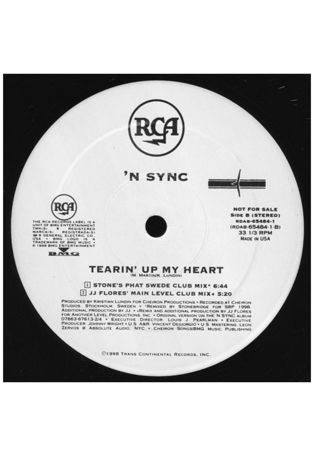 NSYNC - TEARIN' UP MY HEART | 12" MAXI SINGLE VINILO USADO-0