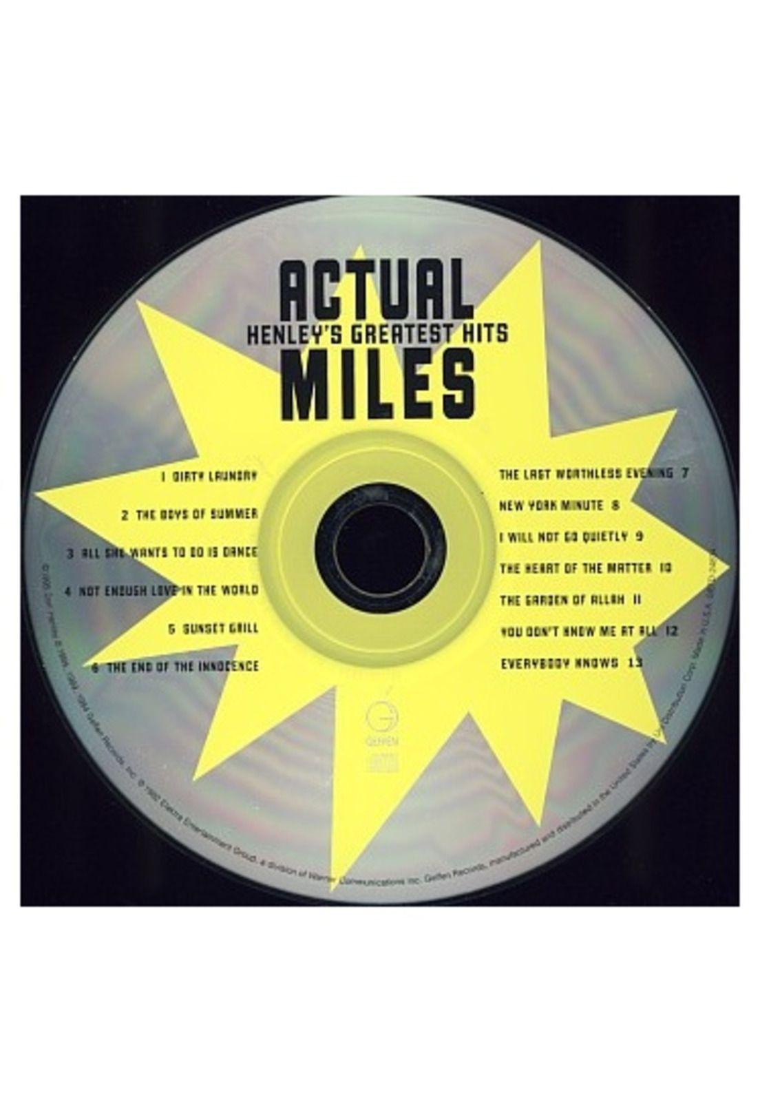 DON HENLEY - ACTUAL MILES: HENLEY´S GREATEST HITS | CD USADO-2