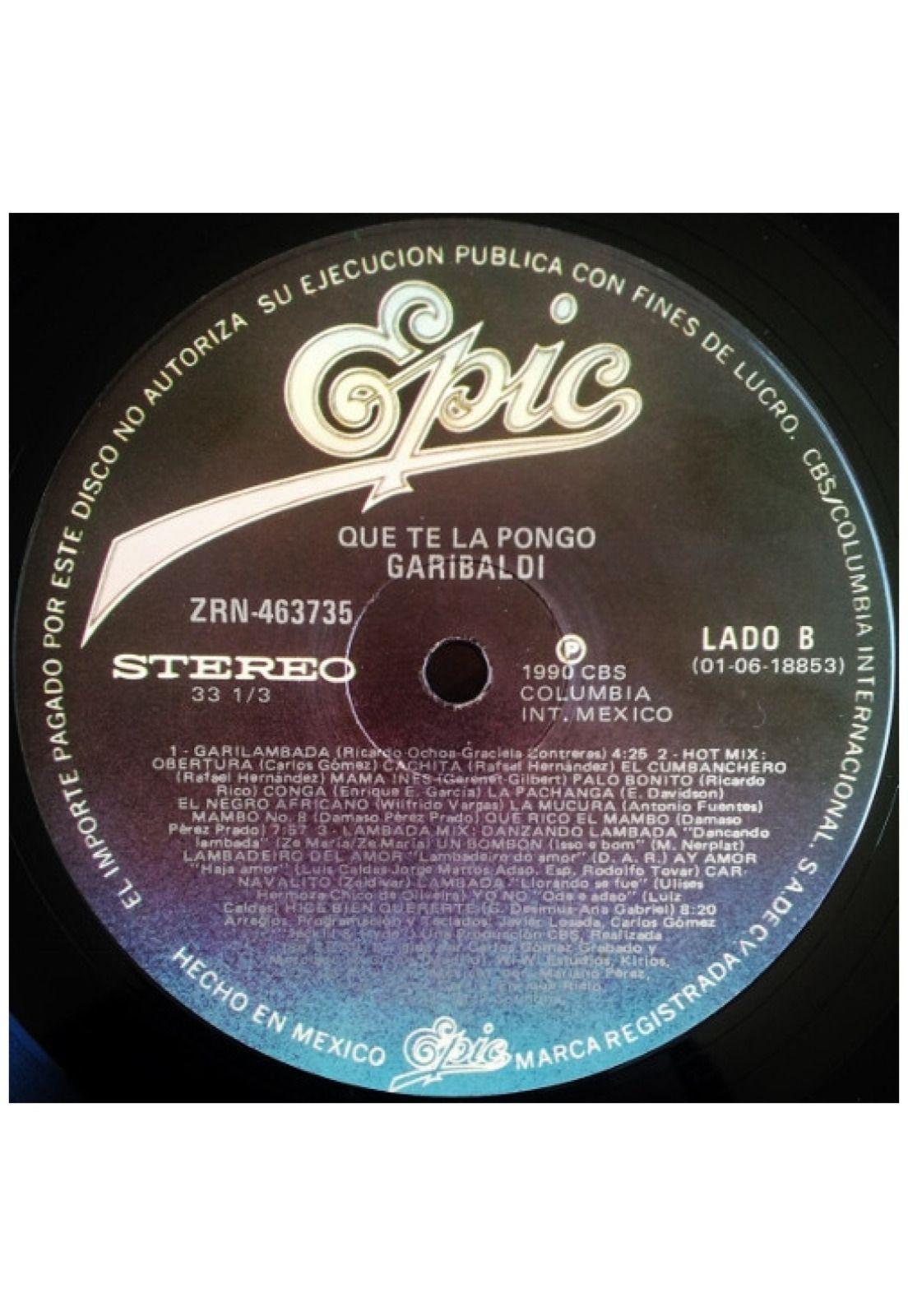 GARIBALDI - QUE TE LA PONGO | VINILO USADO-3