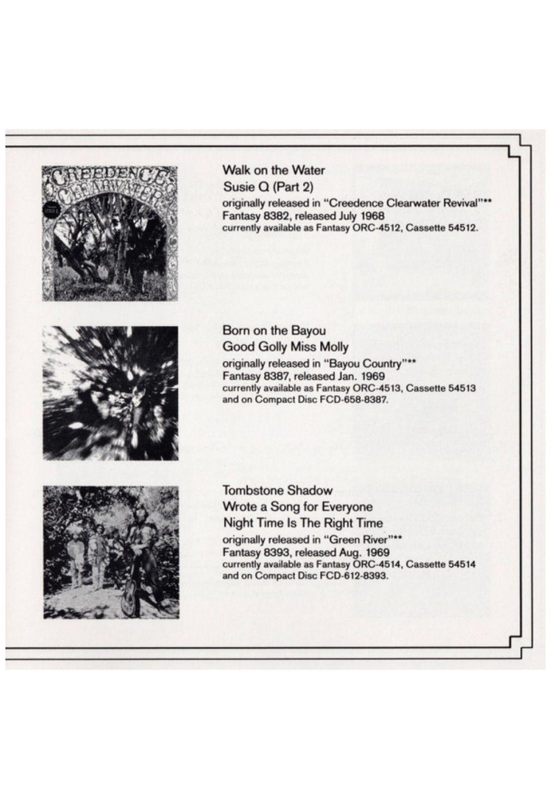 CREEDENCE CLEARWATER REVIVAL - CHRONICLE: 20 GREATEST HITS VOL. 2" | CD-6