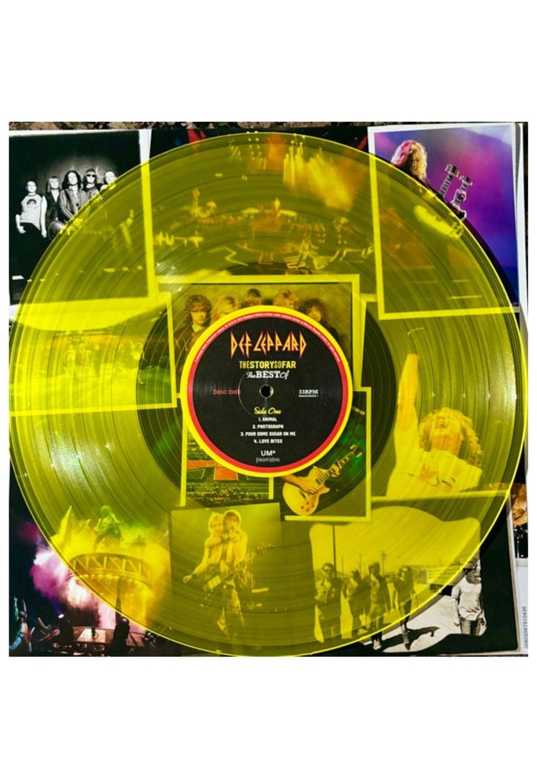 DEF LEPPARD - THE STORY SO FAR: THE BEST OF (2LP) (TRANSLUCENT ORANGE/YELLOW VINYL) | VINILO-4
