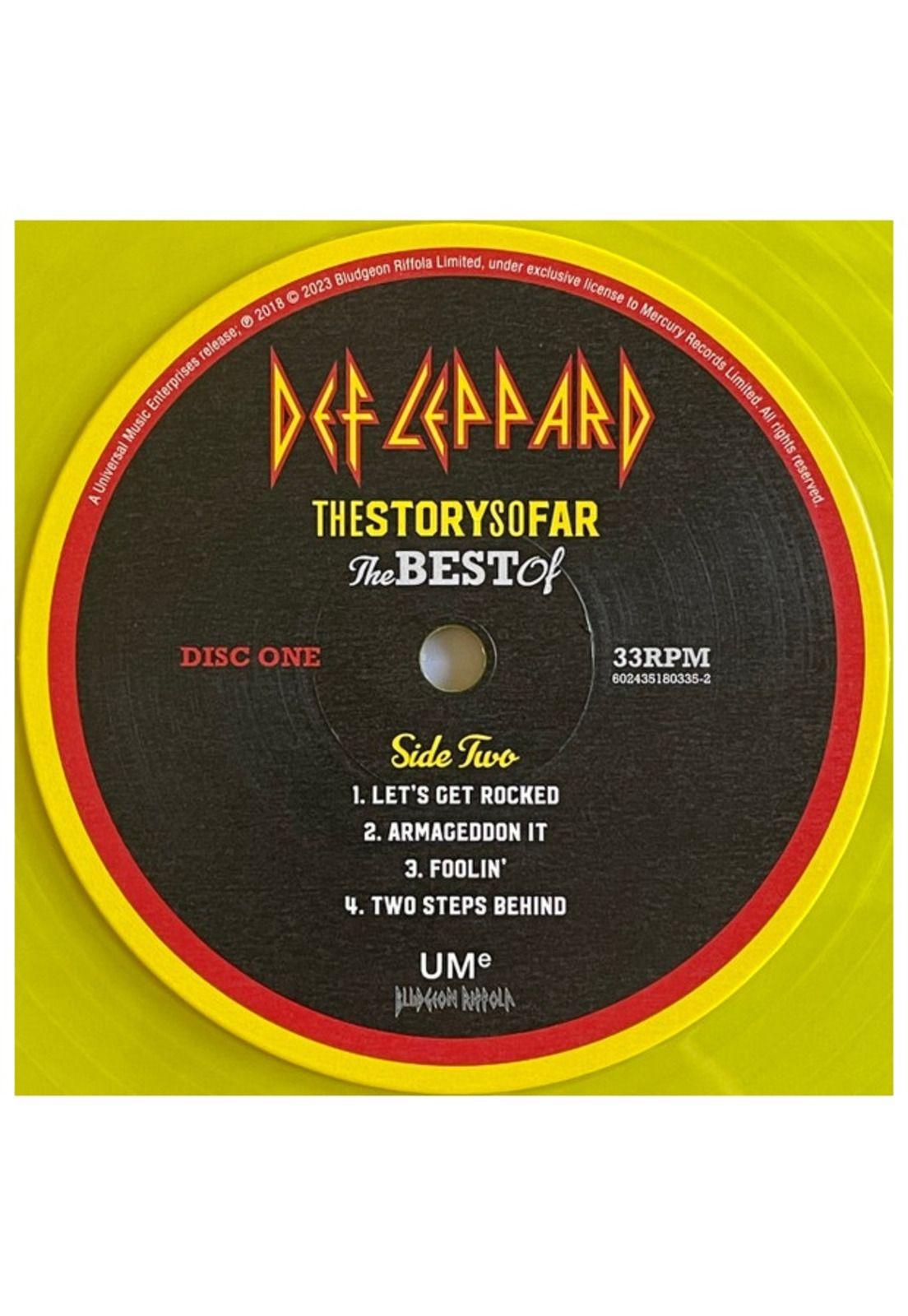 DEF LEPPARD - THE STORY SO FAR: THE BEST OF (2LP) (TRANSLUCENT ORANGE/YELLOW VINYL) | VINILO-6