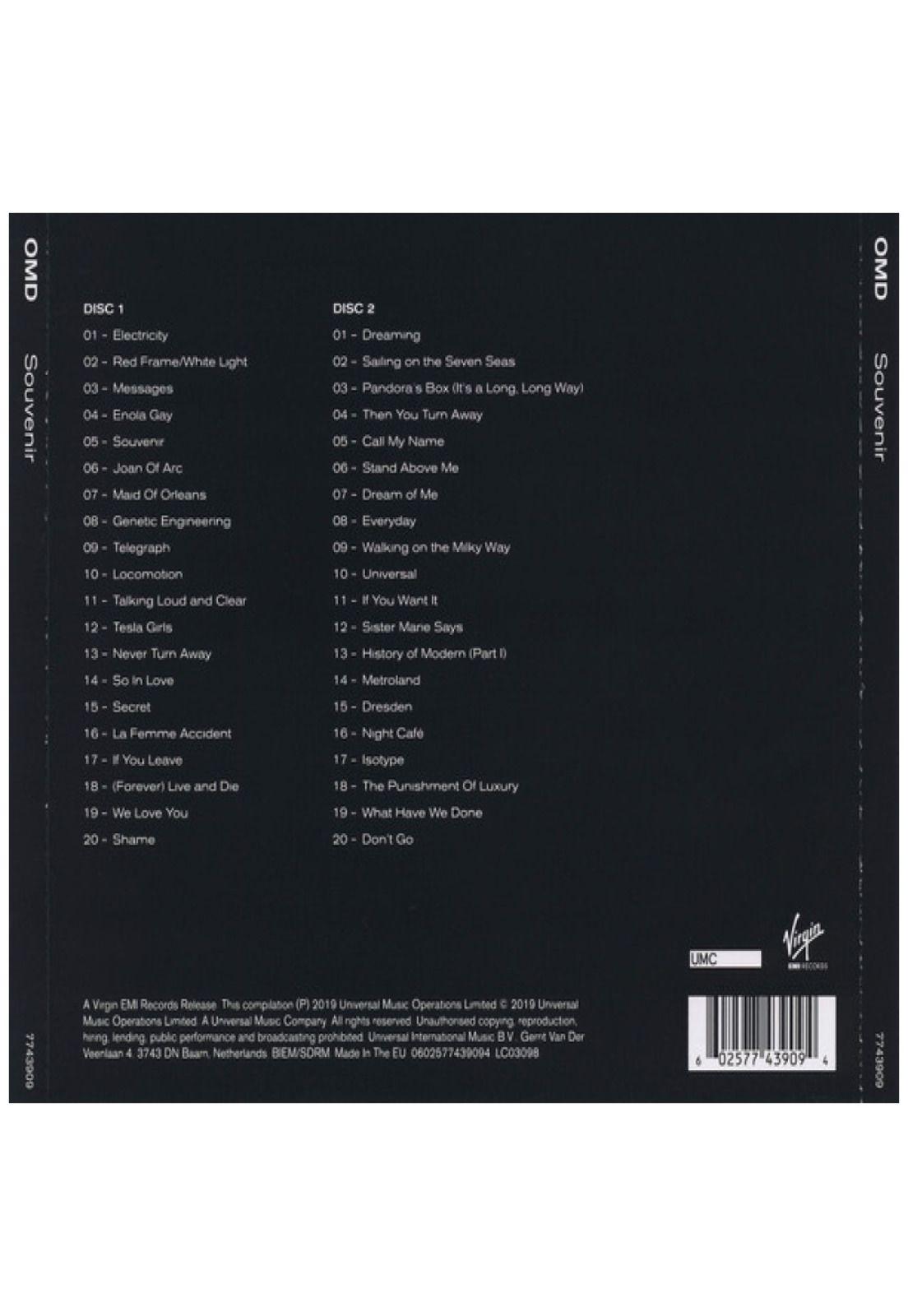 ORCHESTRAL MANOEUVRES IN THE DARK - SOUVENIR: THE SINGLES (2CD) | CD-2