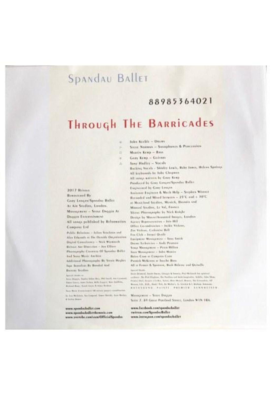 SPANDAU BALLET - THROUGH THE BARRICADES (POSTER) | VINILO-2