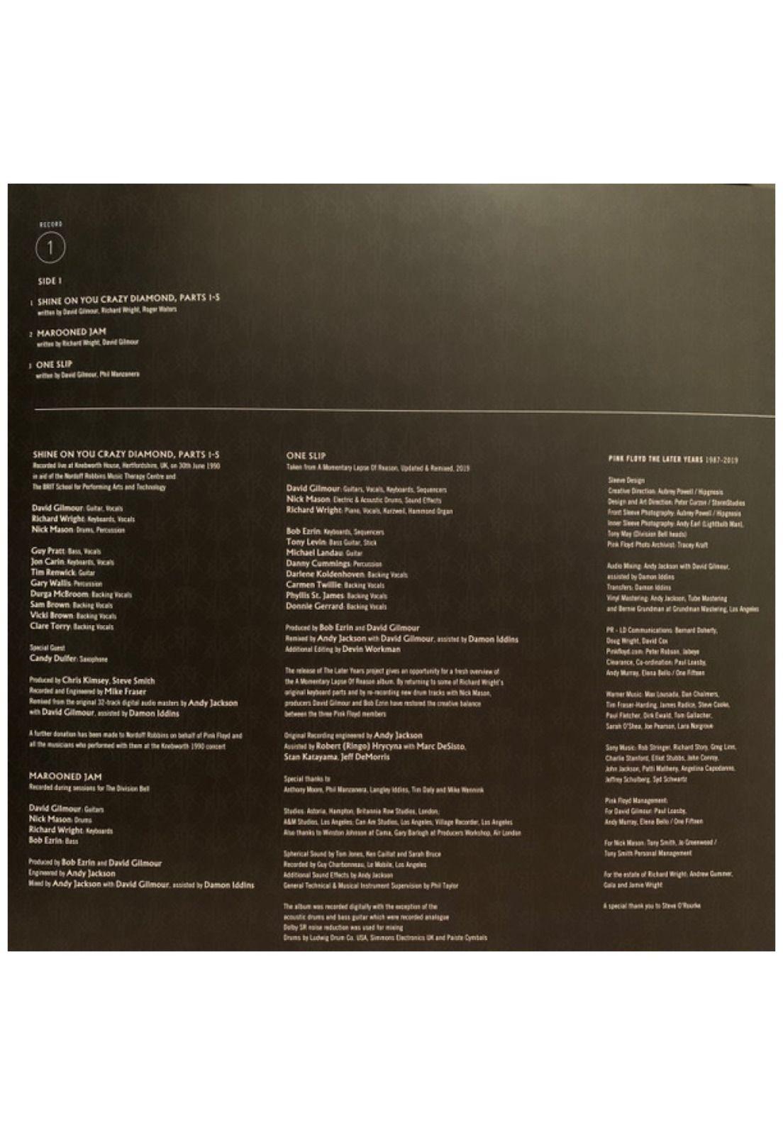 PINK FLOYD  - THE LATER YEARS 1987-2019 (2LP) | VINILO-9
