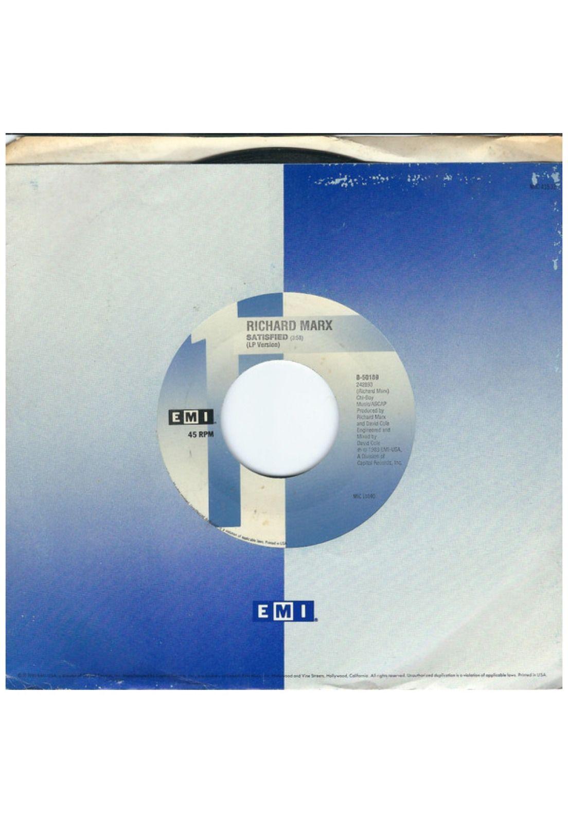 RICHARD MARX - SATISFIED | 7" SINGLE USADO-2