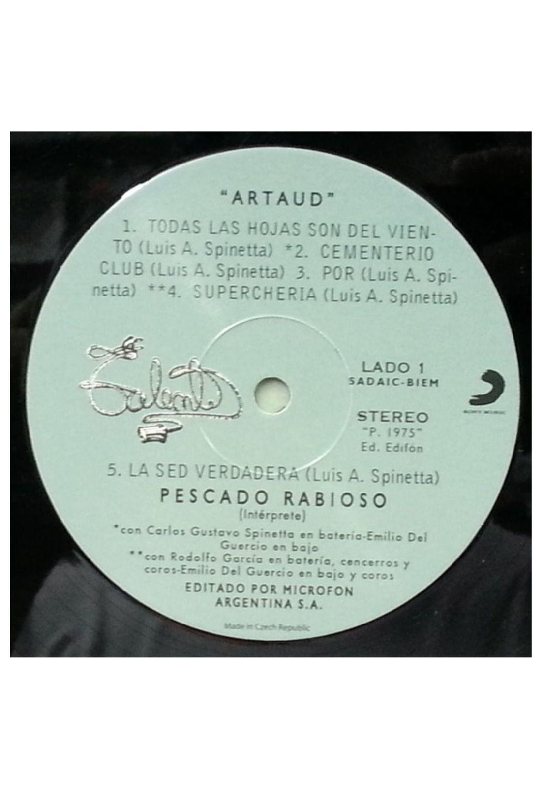 PESCADO RABIOSO - ARTAUD | VINILO-4
