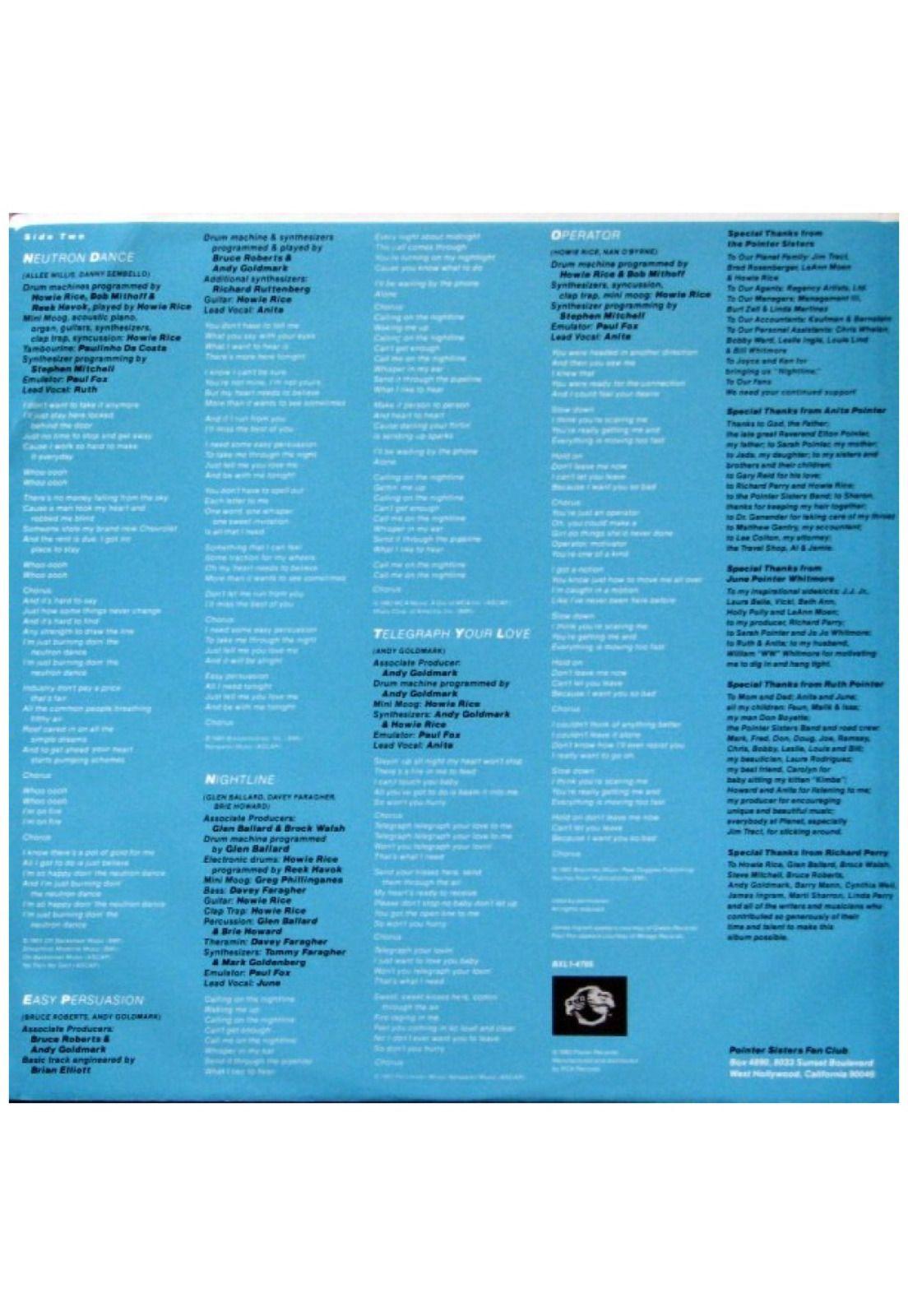 POINTER SISTERS - BREAK OUT | VINILO USADO-4