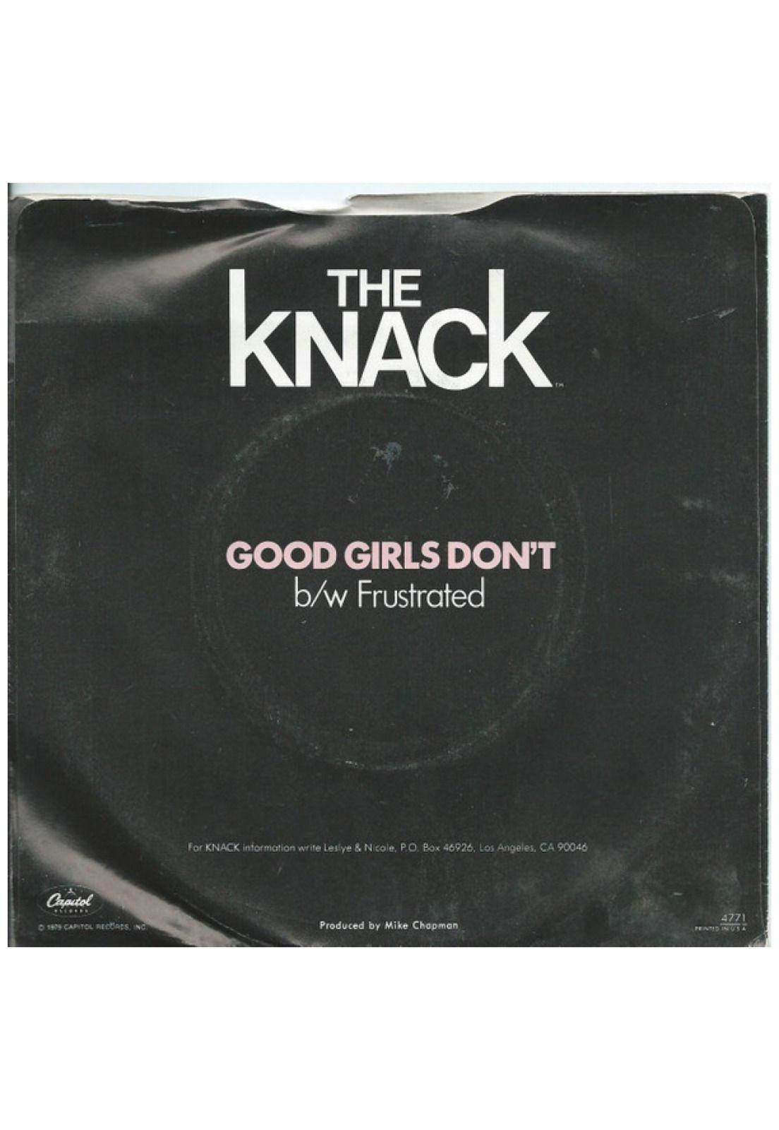 THE KNACK - GOOD GIRLS DON'T | 7" SINGLE USADO-3