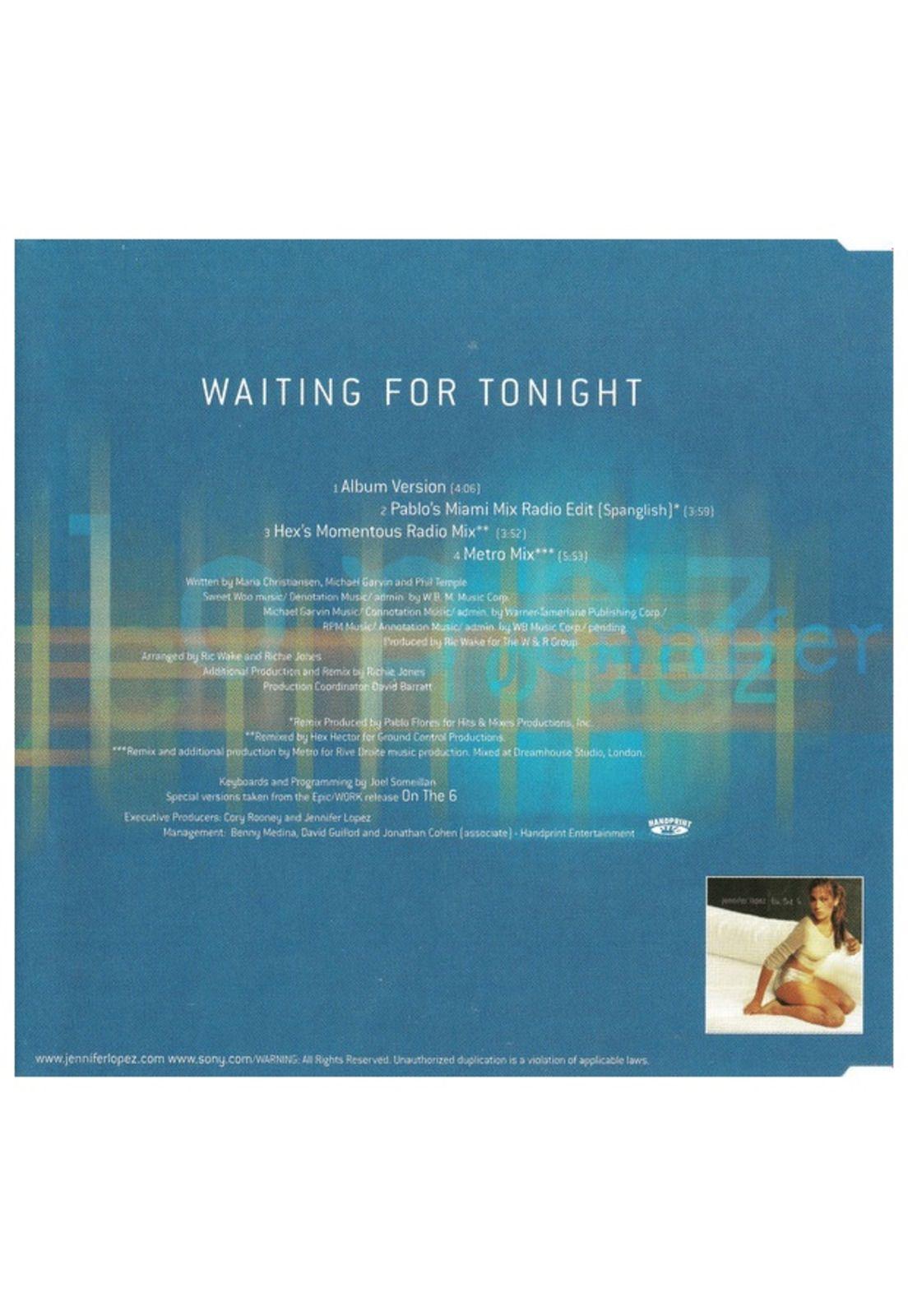 JENNIFER LOPEZ - WAITING FOR TONIGHT | CD SINGLE USADO-1