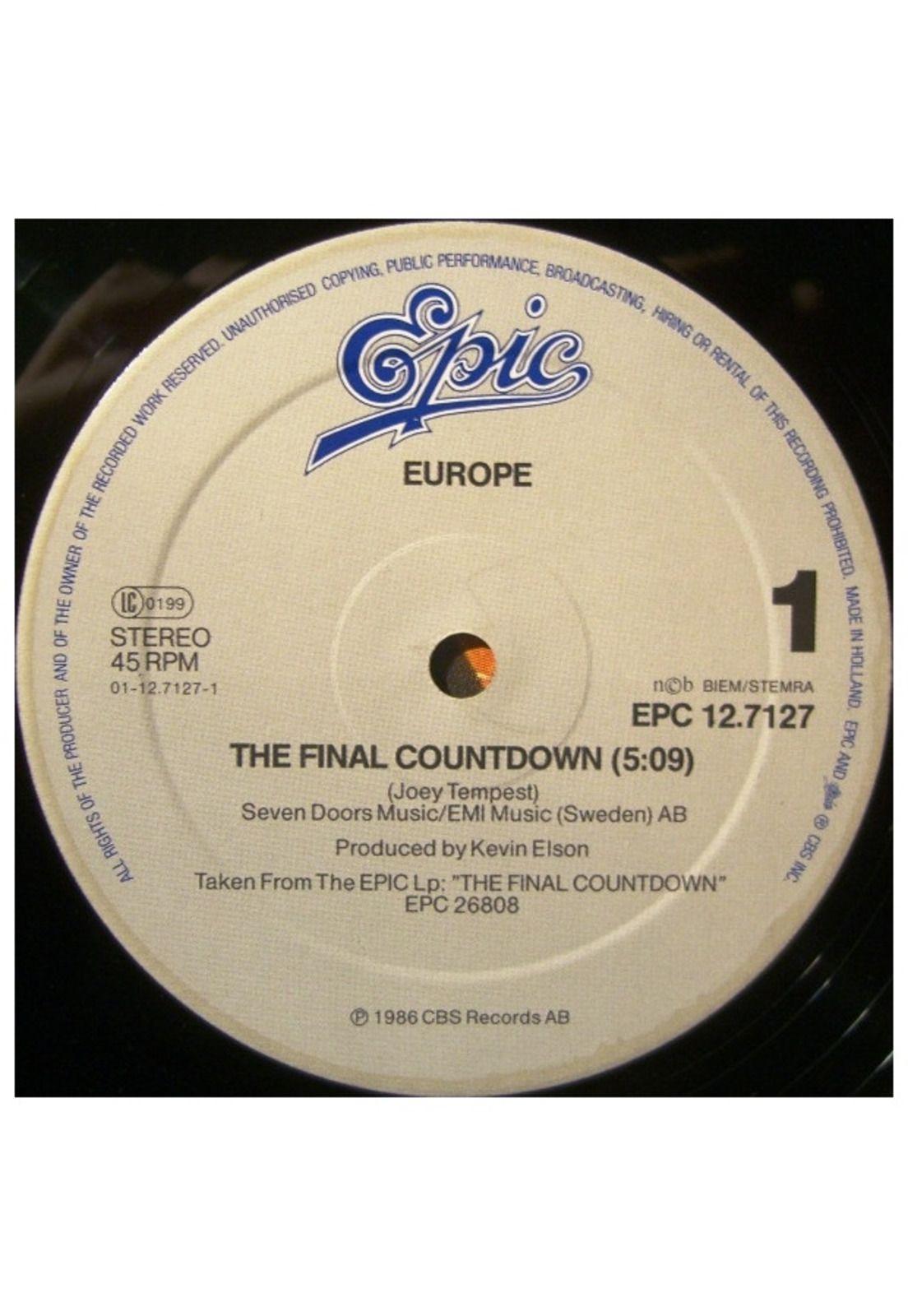 EUROPE - THE FINAL COUNTDOWN | 12" MAXI SINGLE VINILO USADO-2