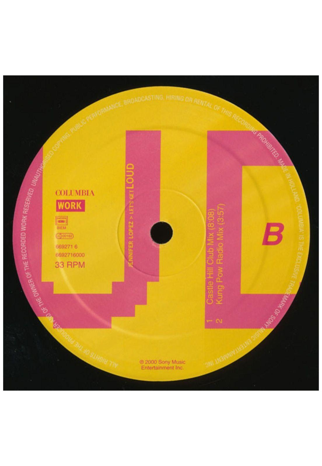 JENNIFER LOPEZ - LET'S GET LOUD | 12" MAXI SINGLE VINILO USADO-3