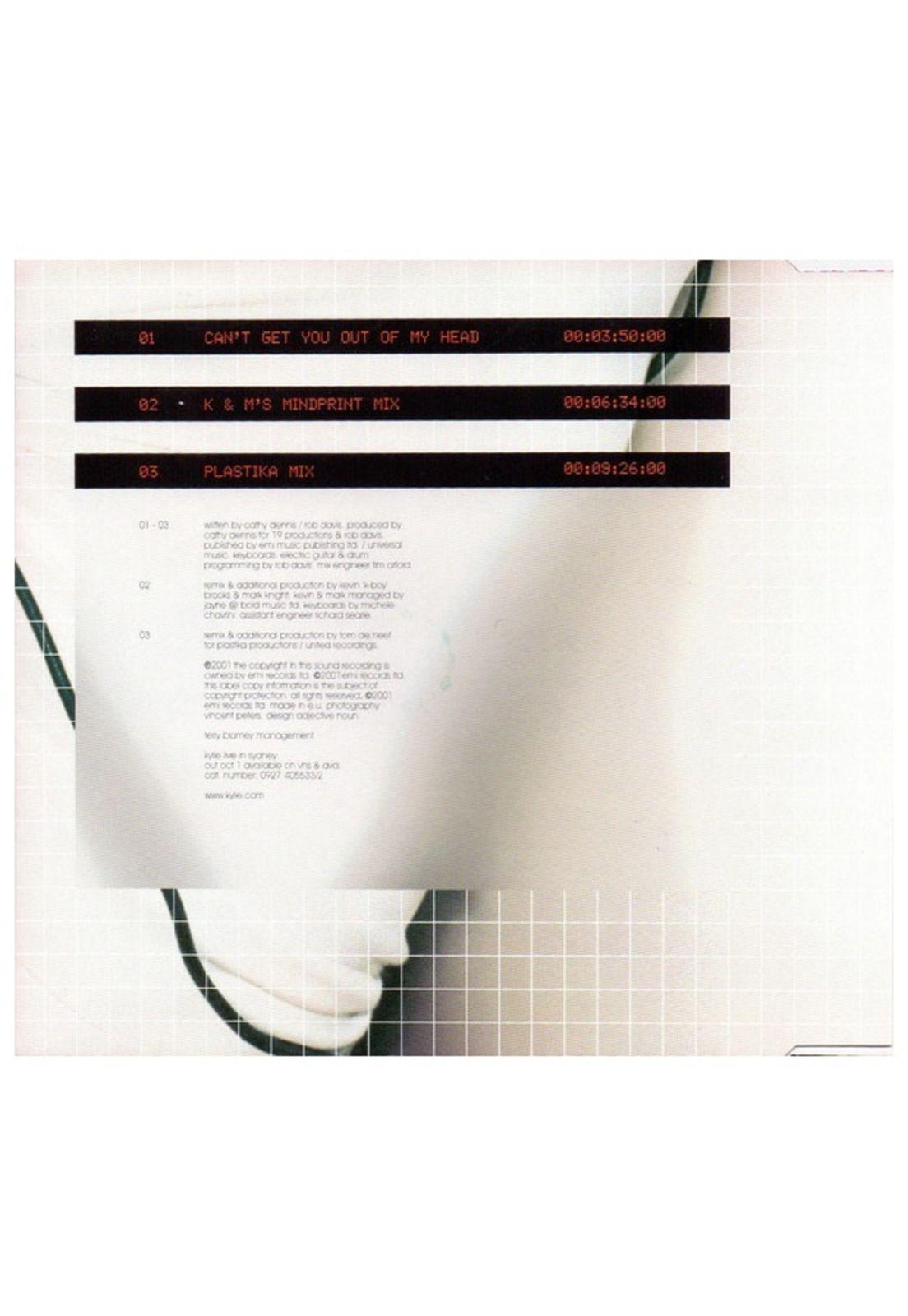 KYLIE MINOGUE - CAN'T GET OUT OF MY HEAD (CD SINGLE USADO)-1