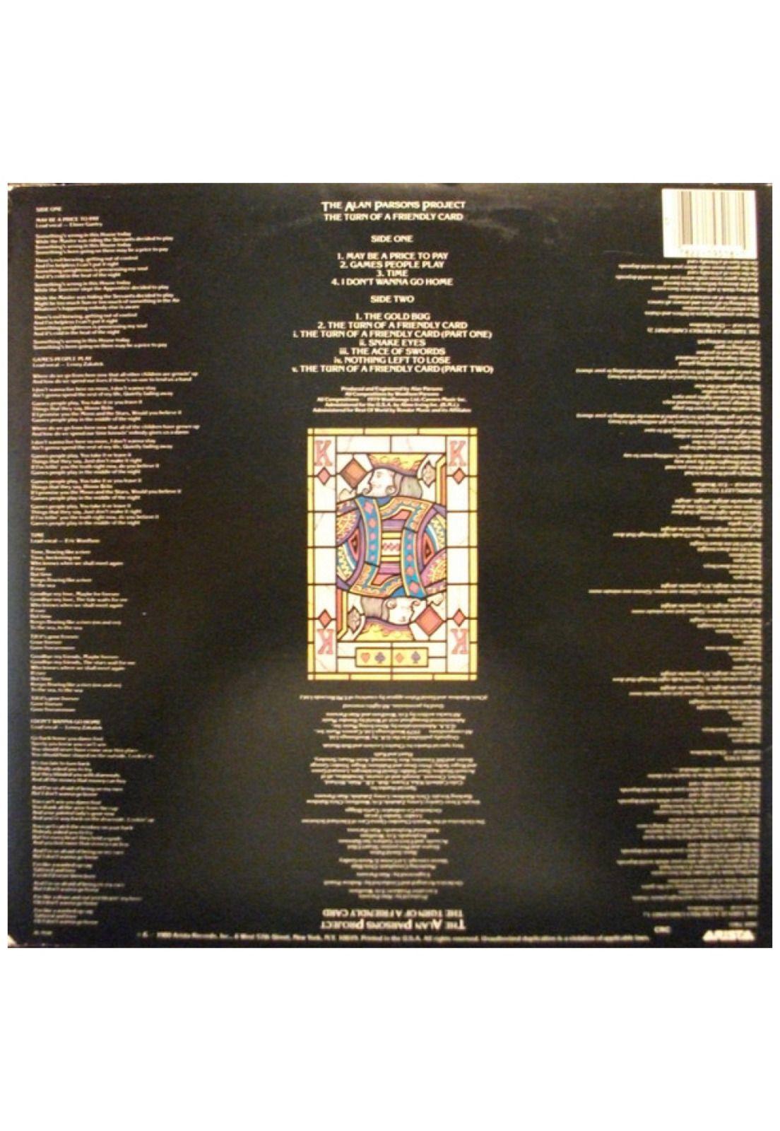 ALAN PARSONS PROJECT - THE TURN OF A FRIENDLY CARD | VINILO USADO-1