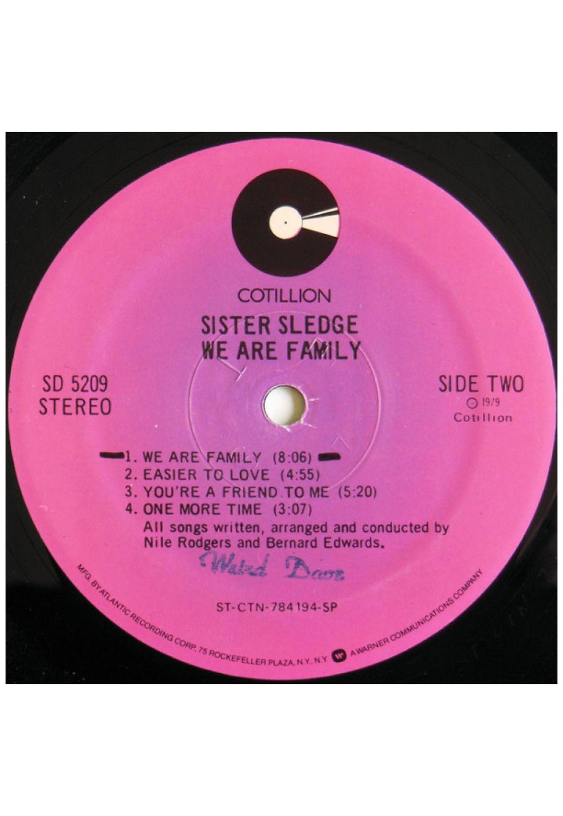 SISTER SLEGE - WE ARE FAMILY | VINILO USADO-3
