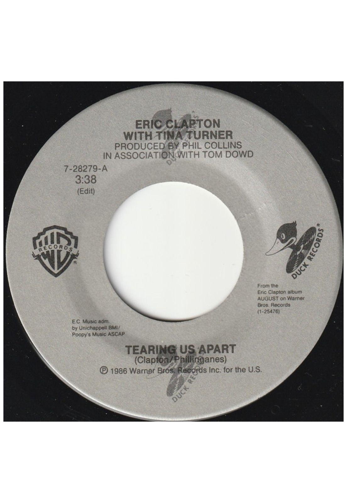 ERIC CLAPTON With TINA TURNER - TEARING US APART | 7" SINGLE USADO-2