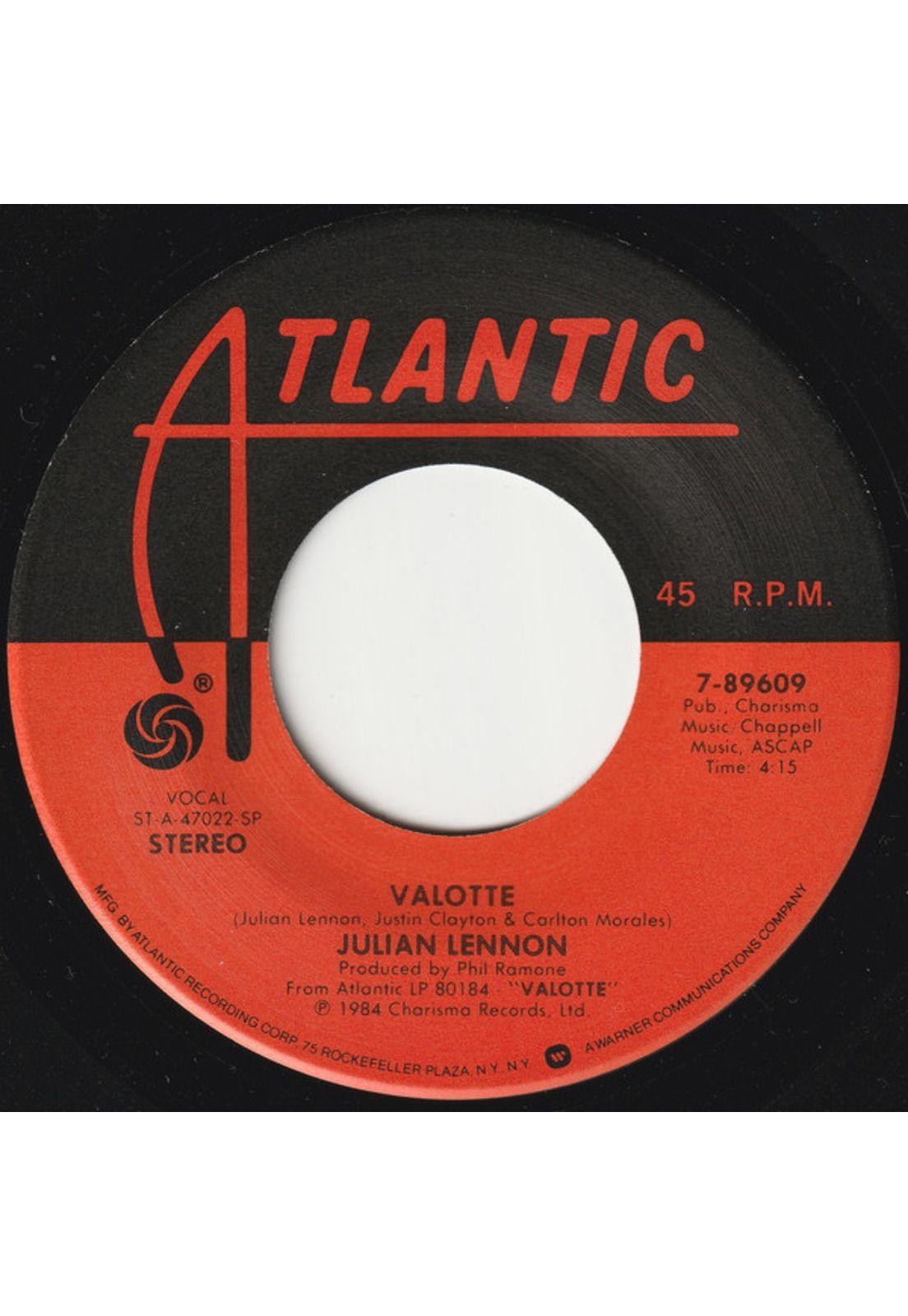 JULIAN LENNON - VALOTTE | 7" SINGLE VINILO USADO-2