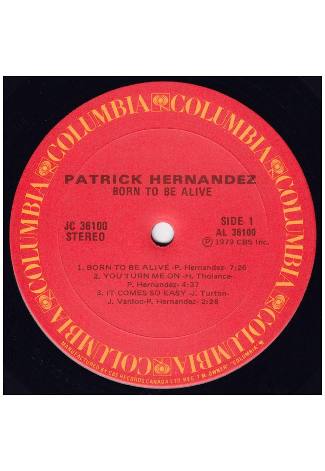 PATRICK HERNANDEZ - BORN TO BE ALIVE | VINILO USADO-2