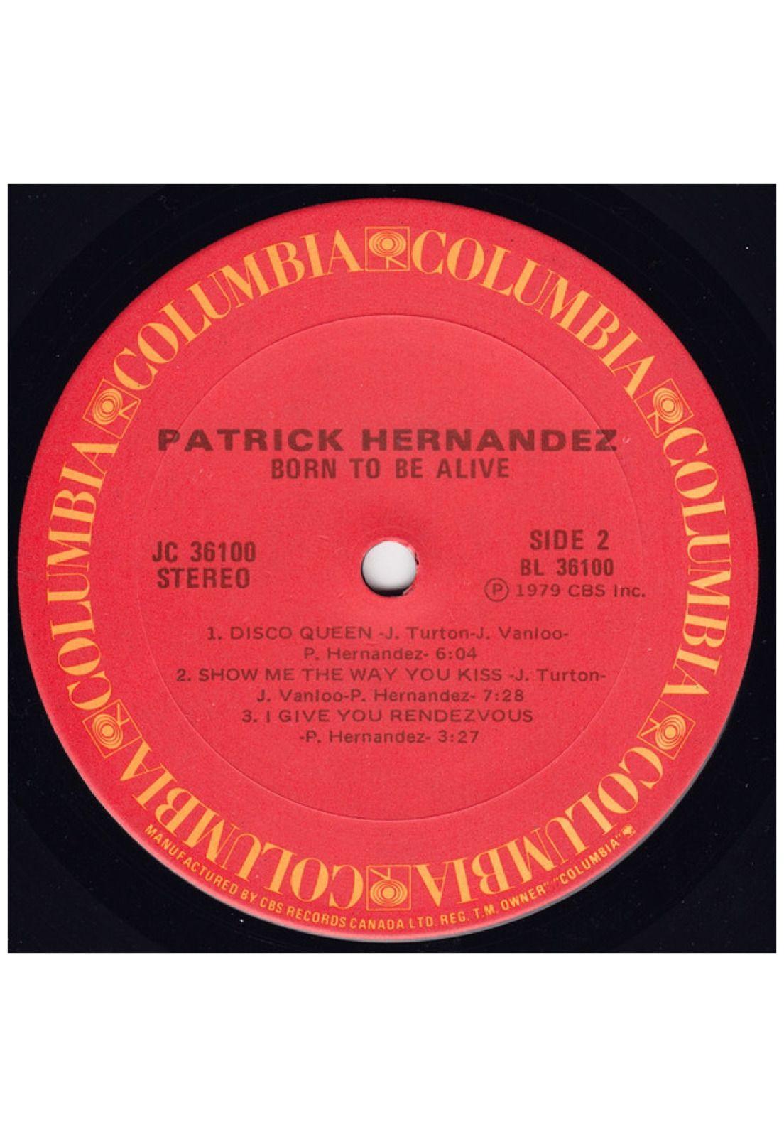 PATRICK HERNANDEZ - BORN TO BE ALIVE | VINILO USADO-3