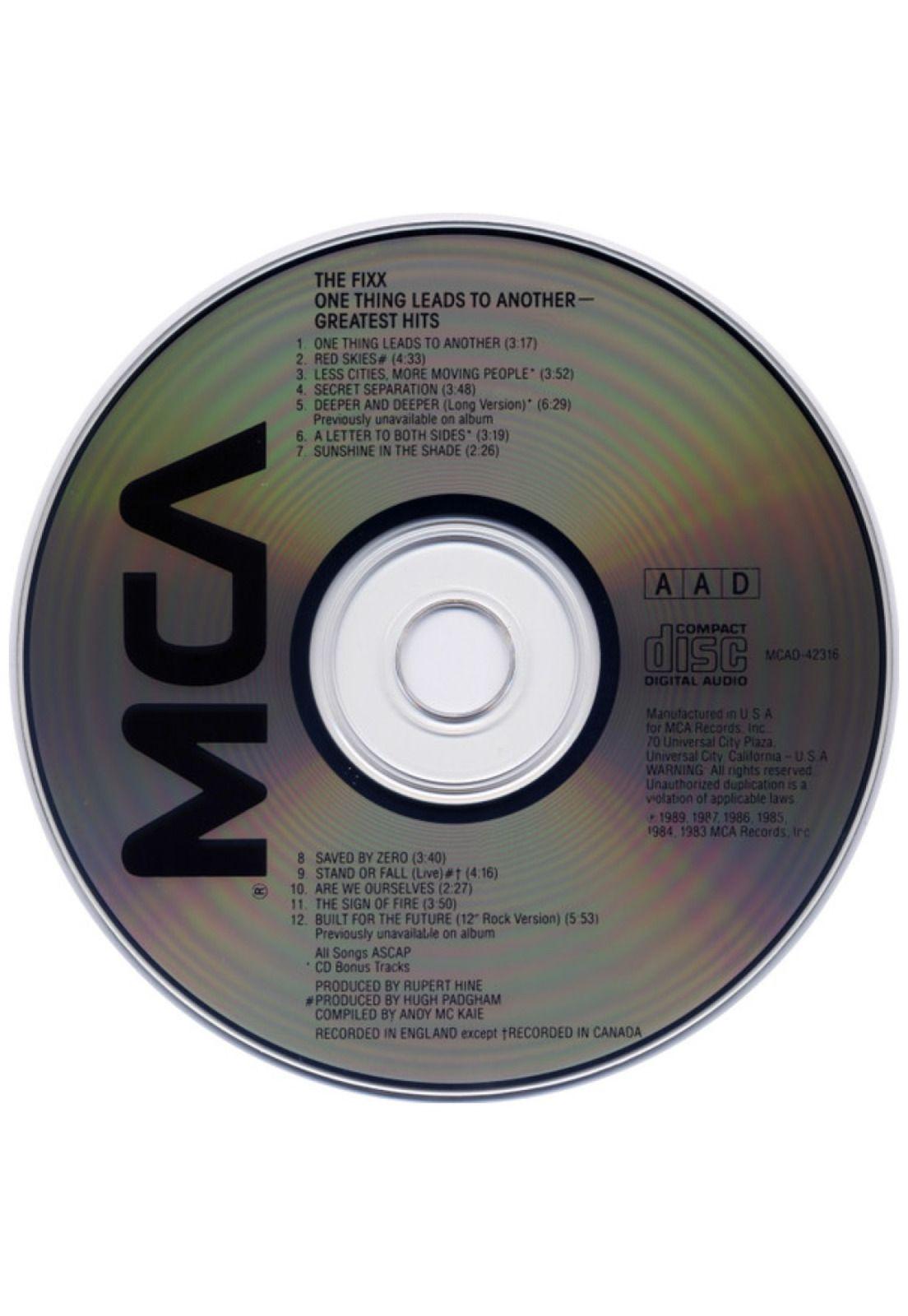 FIXX - ONE THING LEADS TO ANOTHER: GREATEST HITS | CD USADO-2