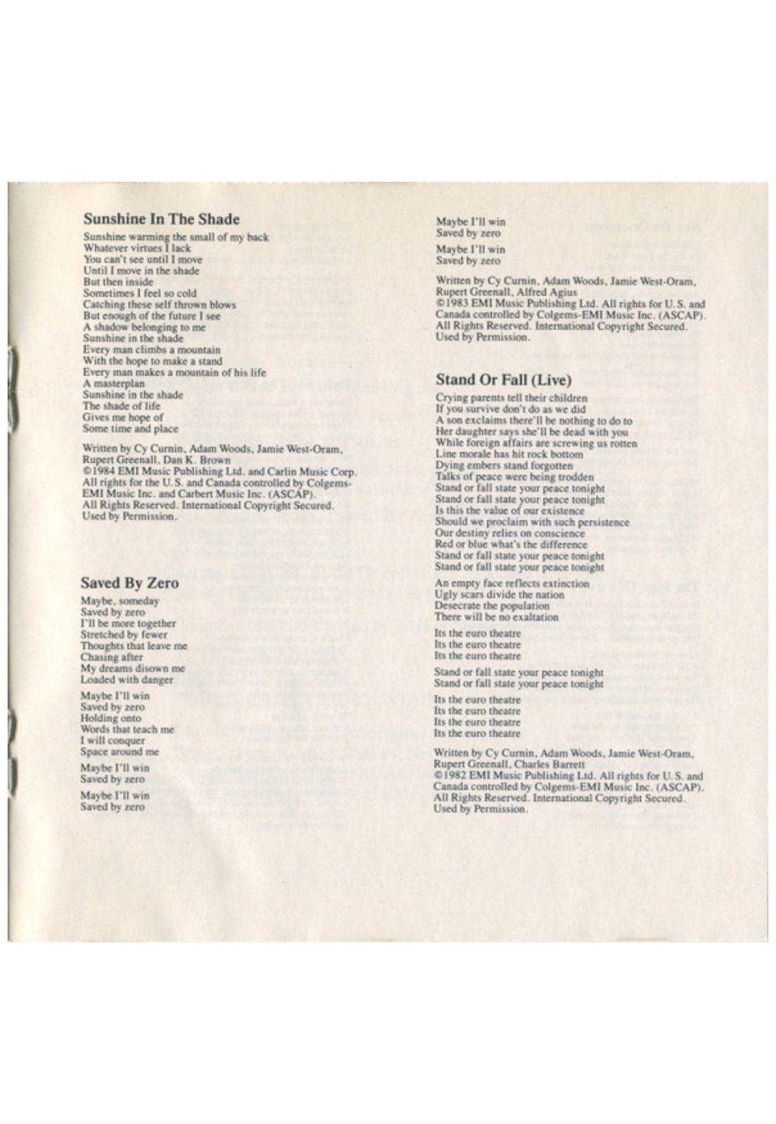 FIXX - ONE THING LEADS TO ANOTHER: GREATEST HITS | CD USADO-7