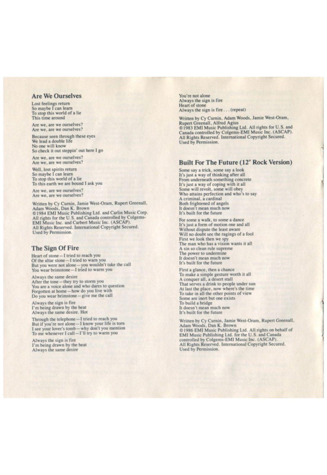 FIXX - ONE THING LEADS TO ANOTHER: GREATEST HITS | CD USADO-8