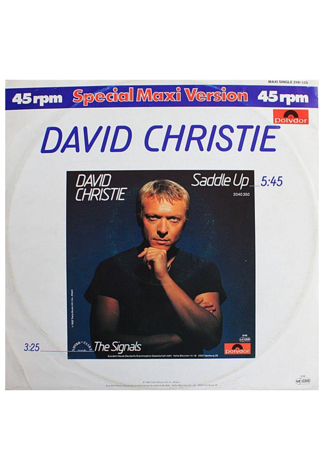 DAVID CHRISTIE - SADDLE UP | 12" MAXI SINGLE USADO-0