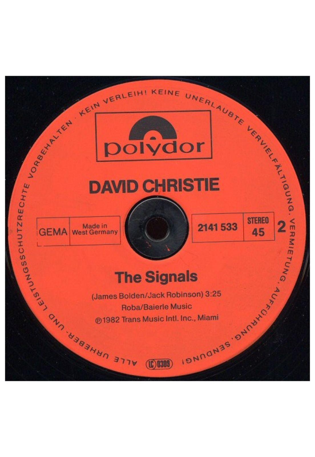 DAVID CHRISTIE - SADDLE UP | 12" MAXI SINGLE USADO-2