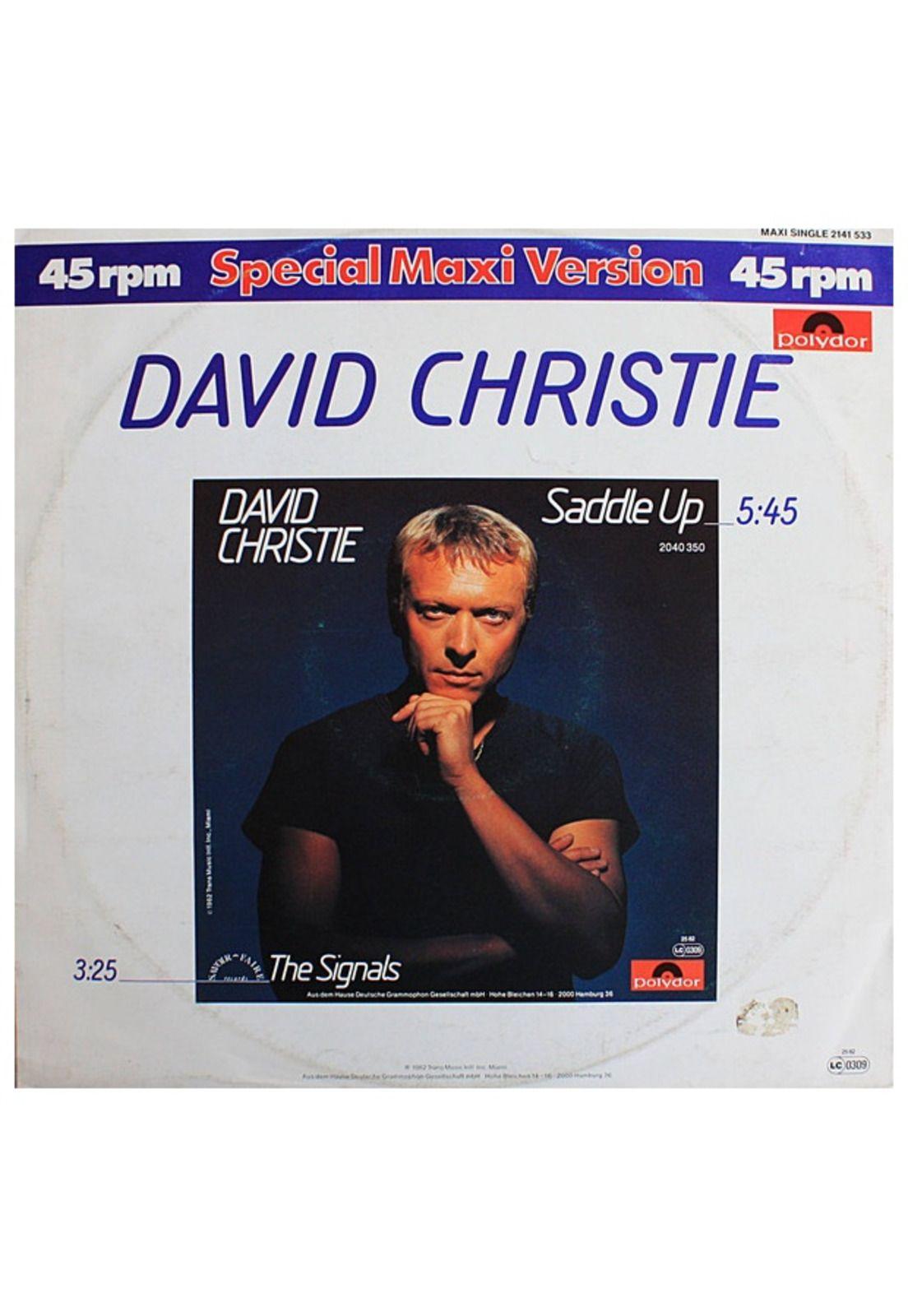 DAVID CHRISTIE - SADDLE UP | 12" MAXI SINGLE USADO-3