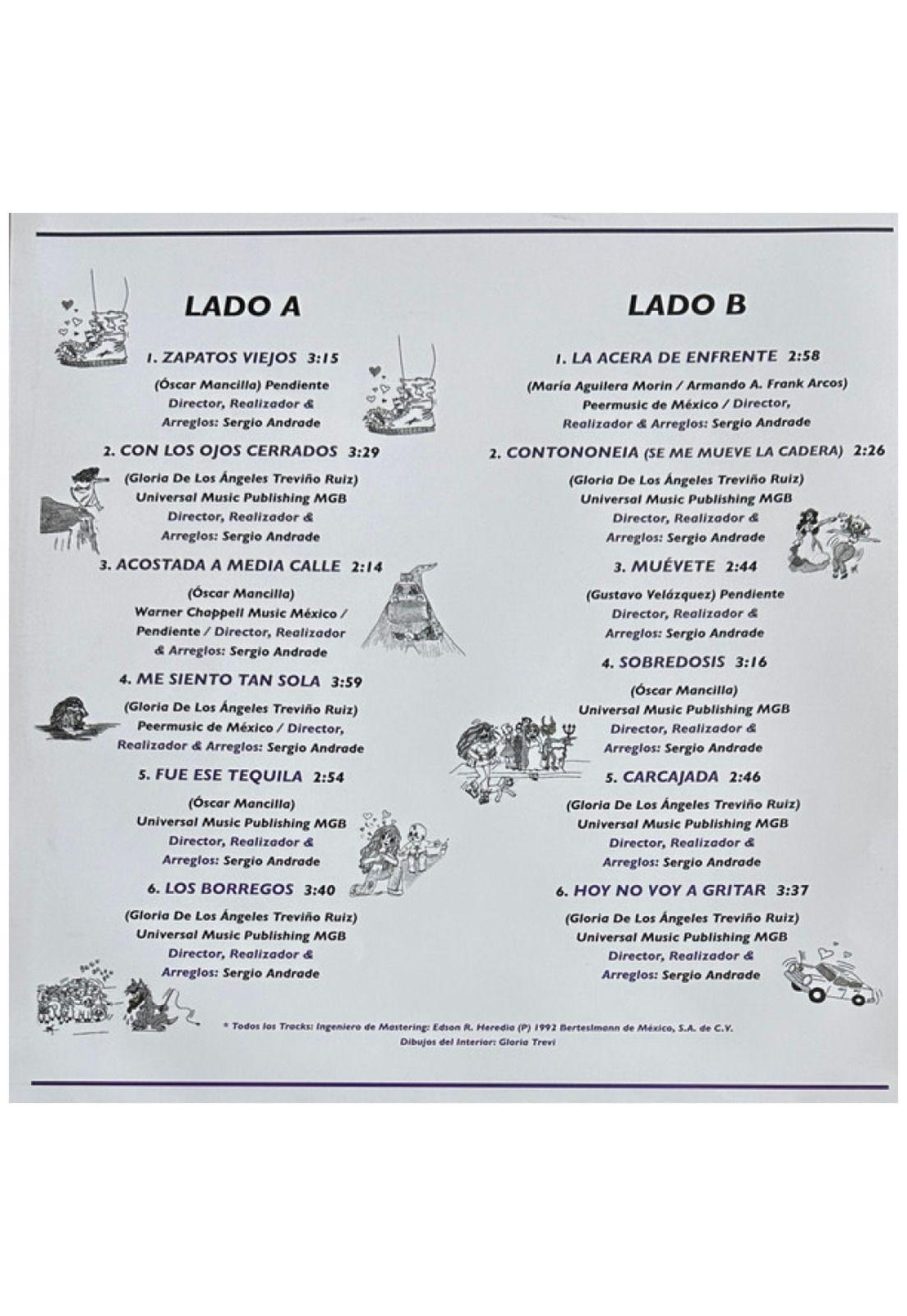 GLORIA TREVI - ME SIENTO TAN SOLA | VINILO-3