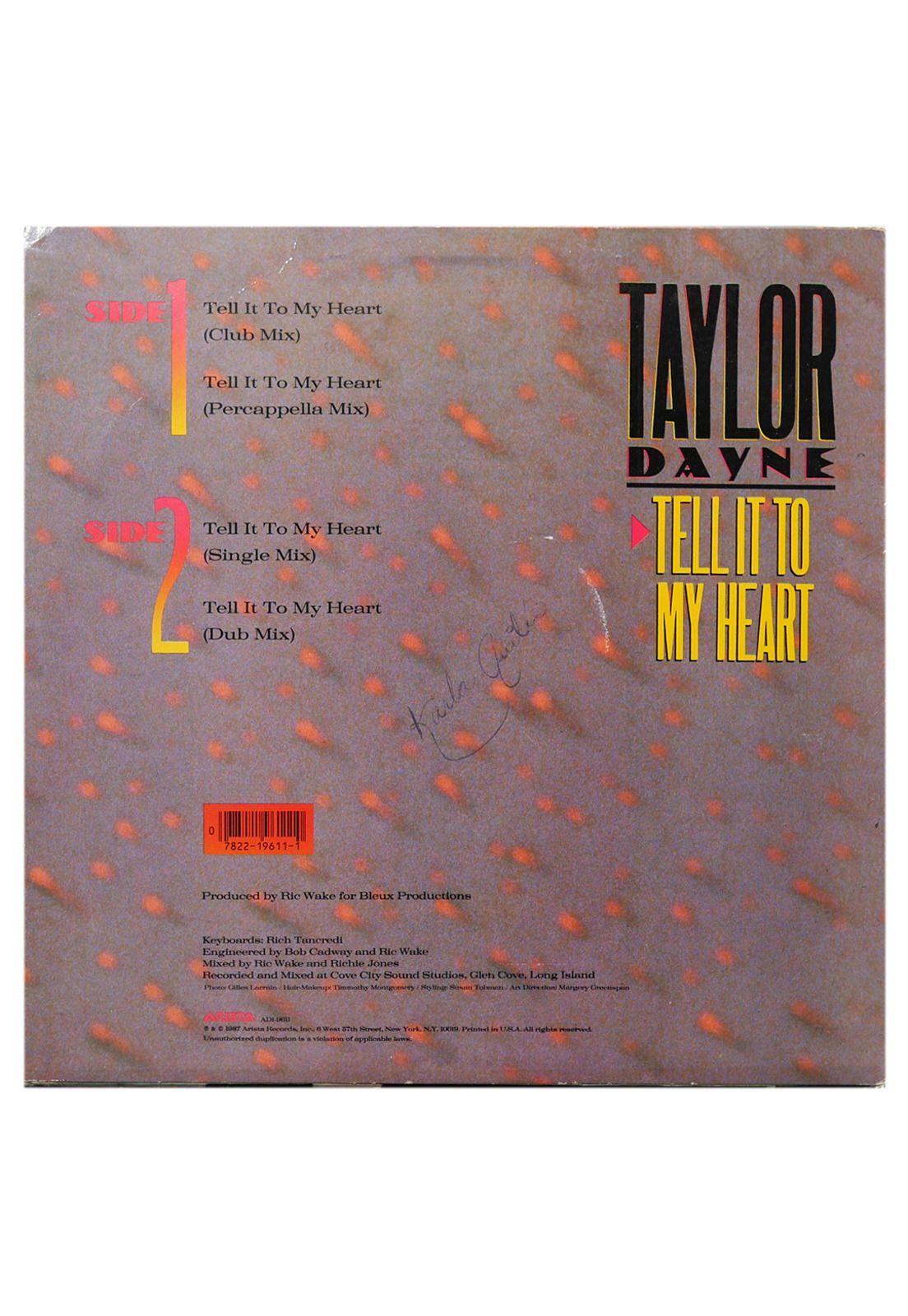 TAYLOR DAYNE  - TELL IT TO MY HEART | 12" MAXI SINGLE USADO-1