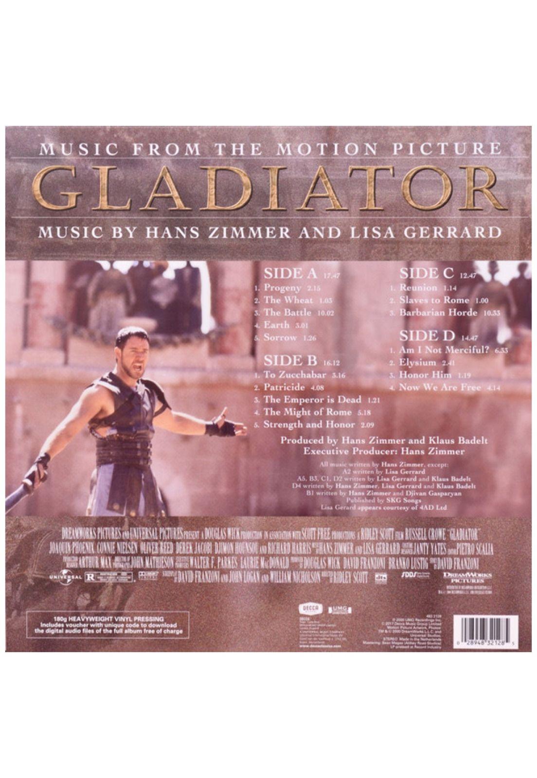 GLADIATOR - O.S.T. (HANS ZIMMER) (2LP) | VINILO-2
