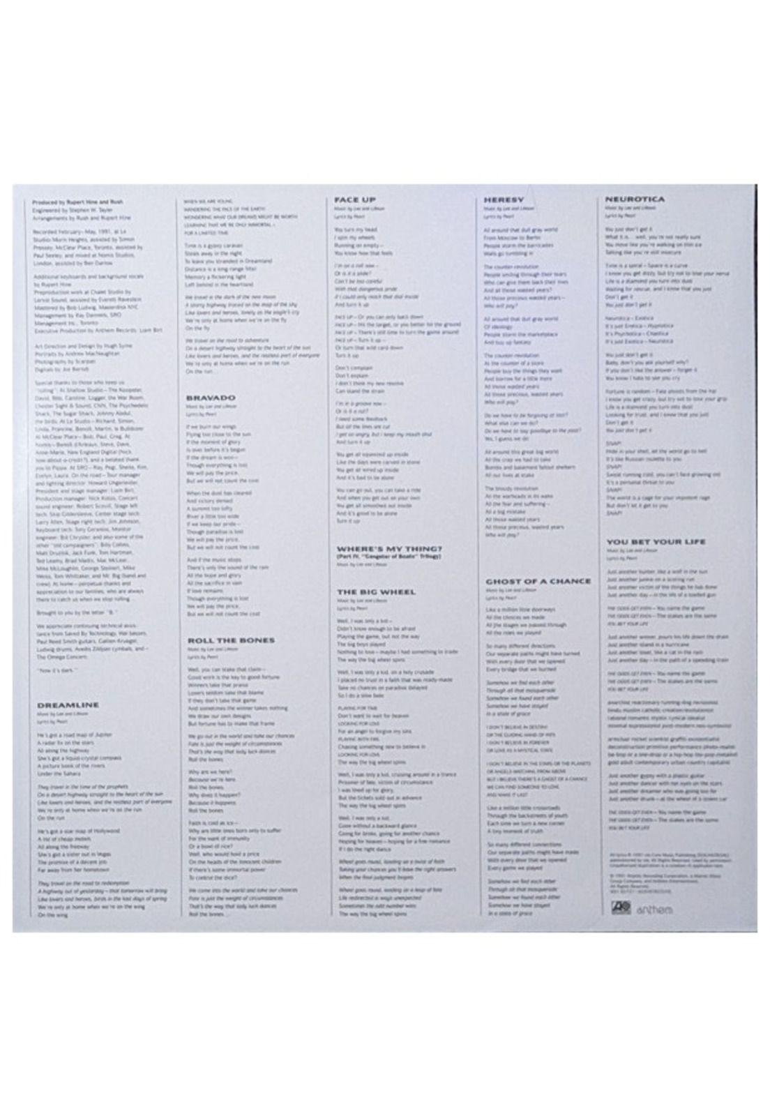 RUSH - ROLL THE BONES (SYEOR) | VINILO-5