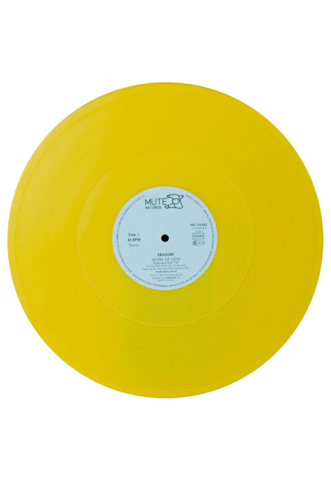 ERASURE  - VICTIMS OF LOVE (YELLOW VINYL) | 12" MAXI SINGLE USADO-2