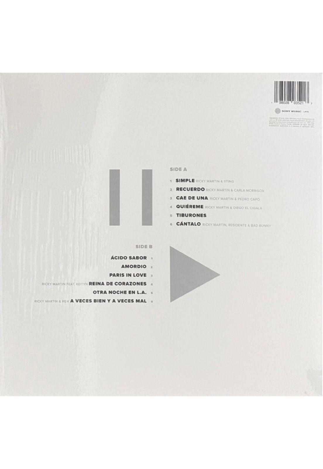RICKY MARTIN - PAUSA & PLAY (WHITE VINYL/SPLATTER) | VINILO-1